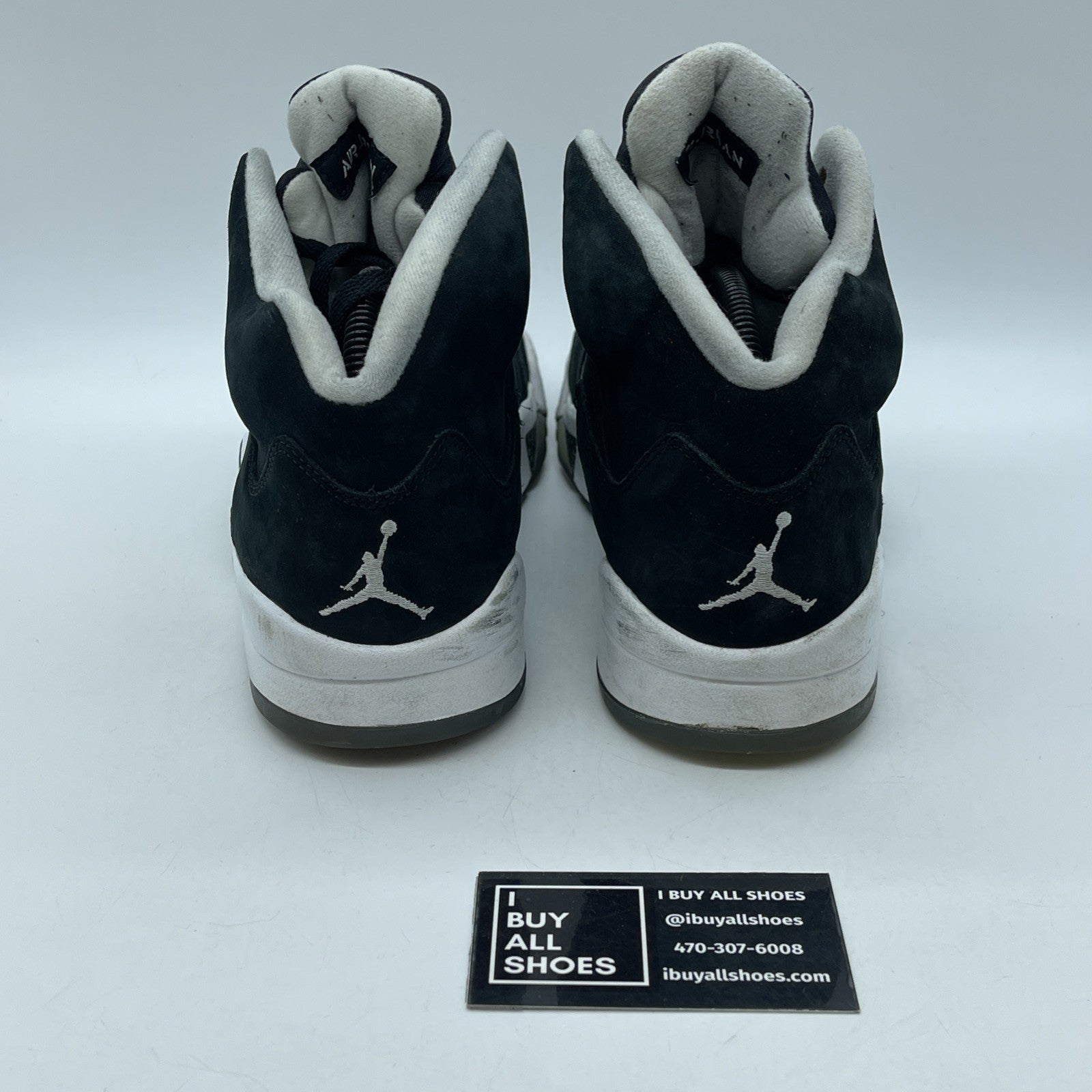 Size 9 - Air Jordan 5 Retro 2013 Oreo Black White Suede (136027-035)