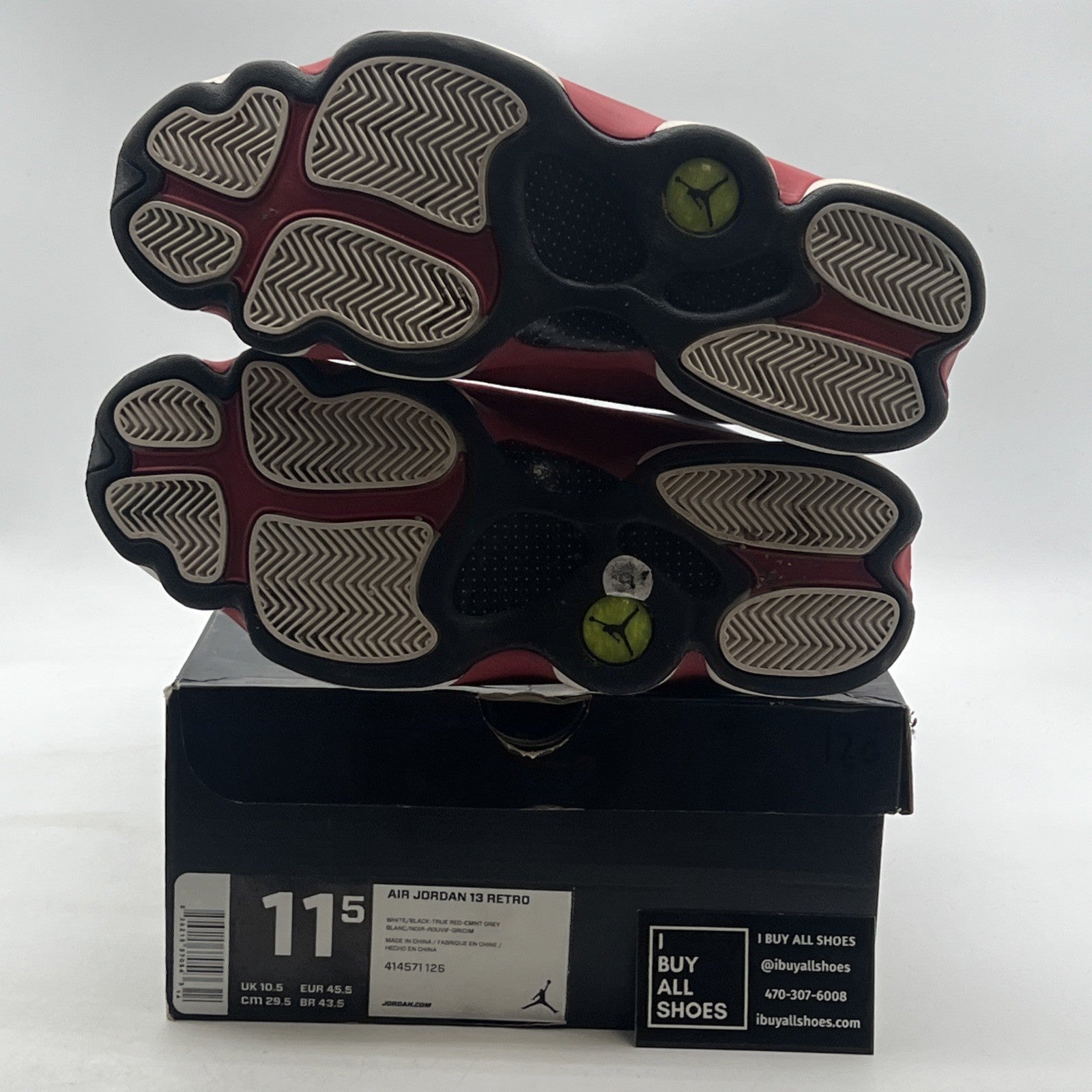 Size 11.5 - Air Jordan 13 Retro 2014 Grey Toe (414571-126)