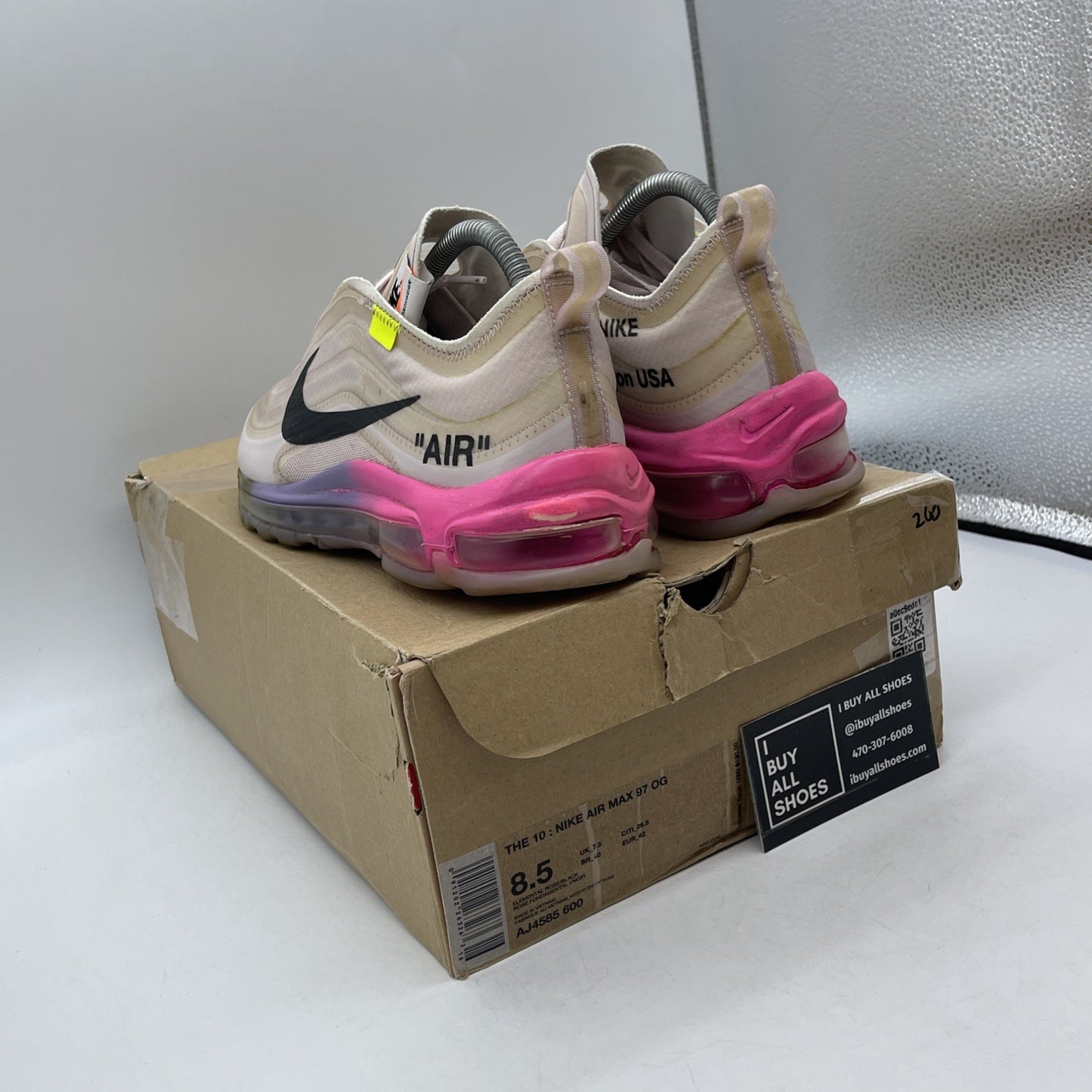 Size 8.5 - Nike Serena Williams x Off-White x Air Max 97 OG Queen (AJ4585-600)