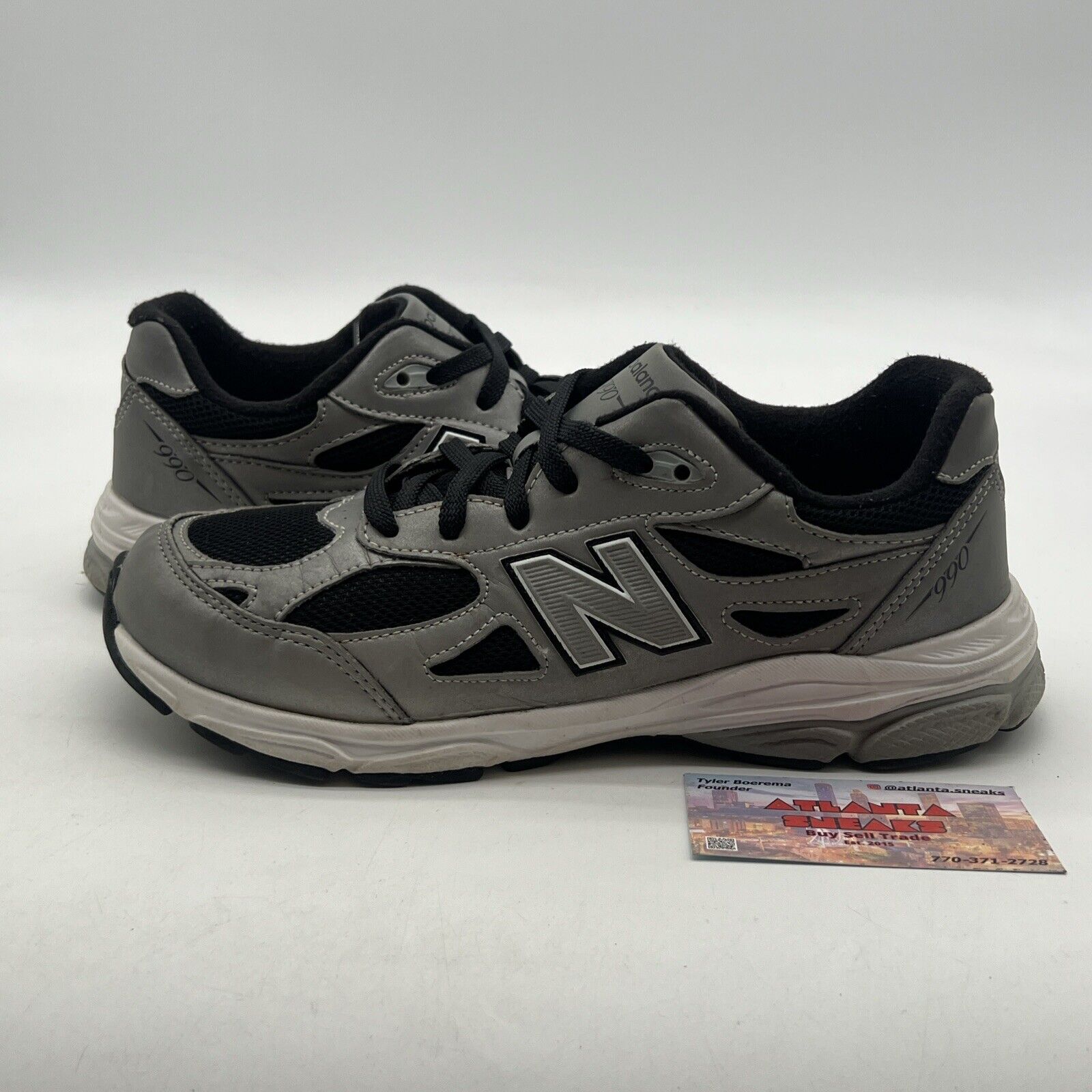 Size 7 - New Balance Low Top Sneakers Made In Usa 26.5Cm Gray (MKJ990CRG)