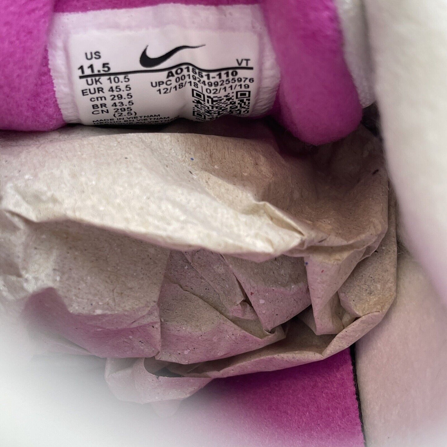 Size 11.5 - Nike Air Skylon 2 Lagoon Fuchsia White Blue Purple (AO1551-110)