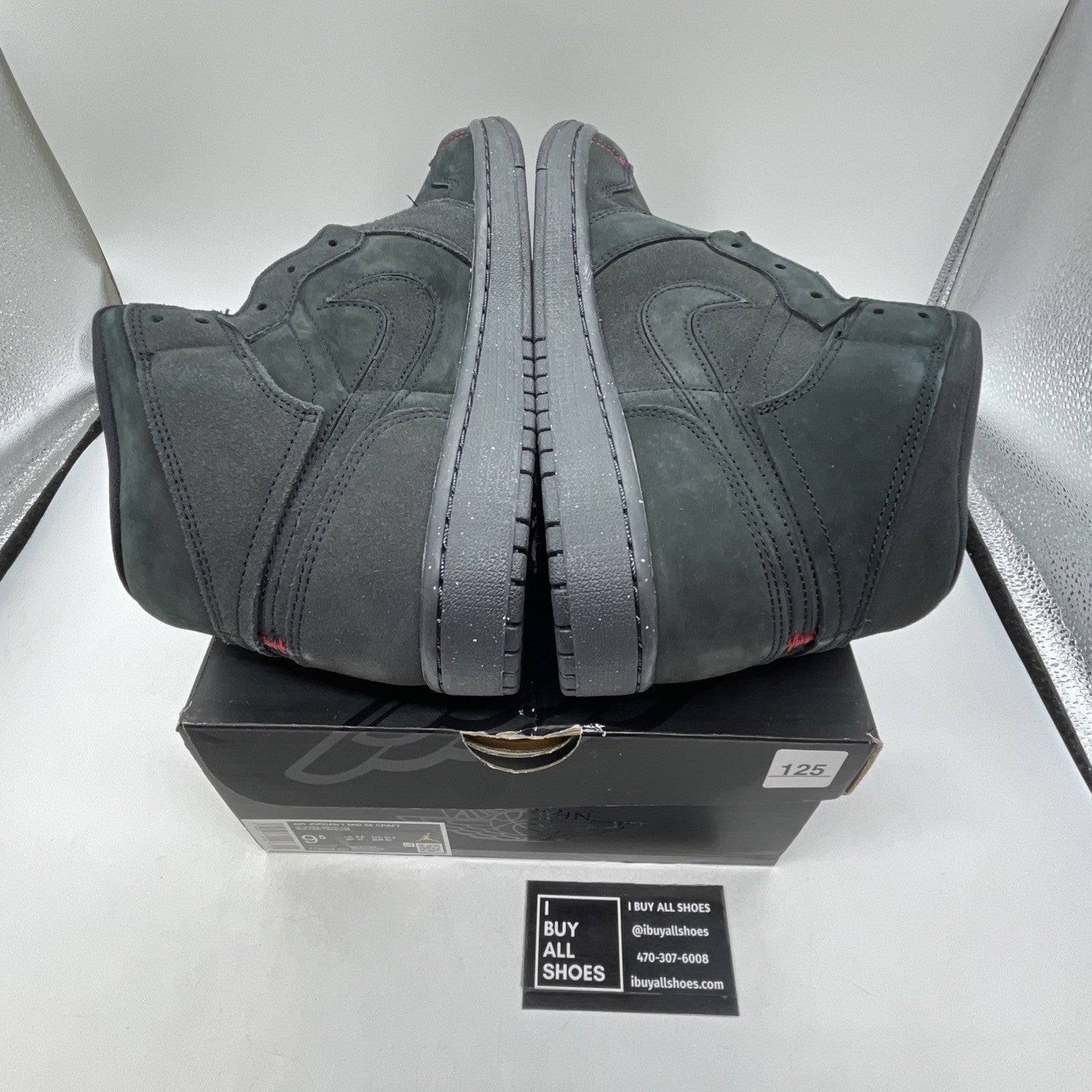 Size 9.5 - Air Jordan 1 SE Craft Mid Dark Smoke Red (FD8634-001)