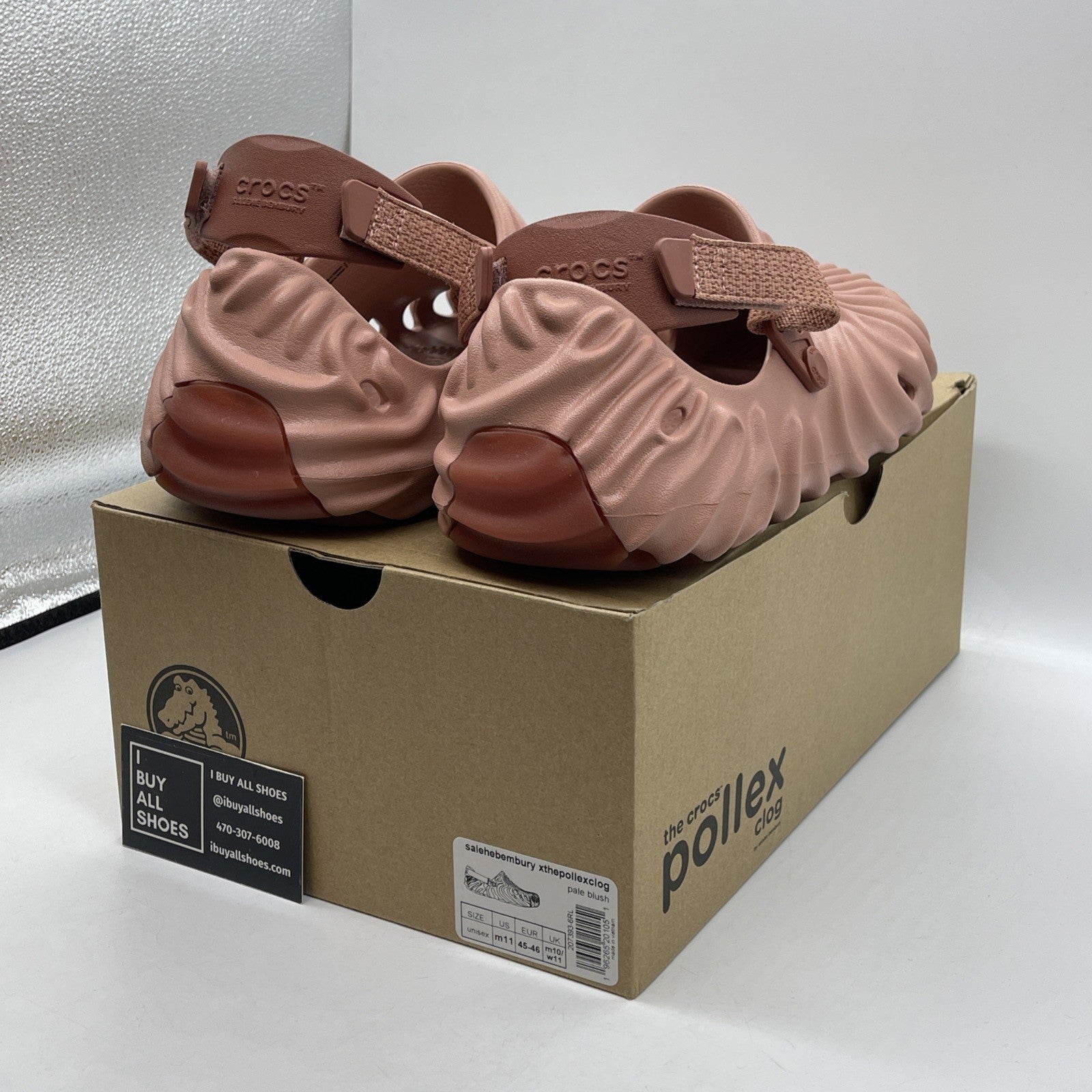Size 11 - selehe bembury crocs Polled Clog Kuwata Pink Rubber
