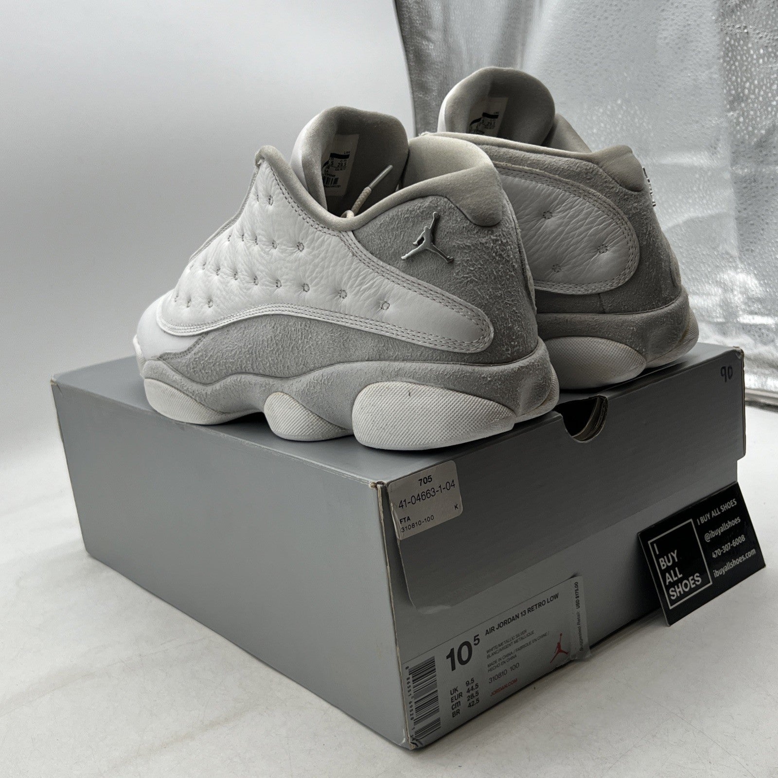 Size 10.5 - Air Jordan 13 Retro Low Pure Money (310810-100)