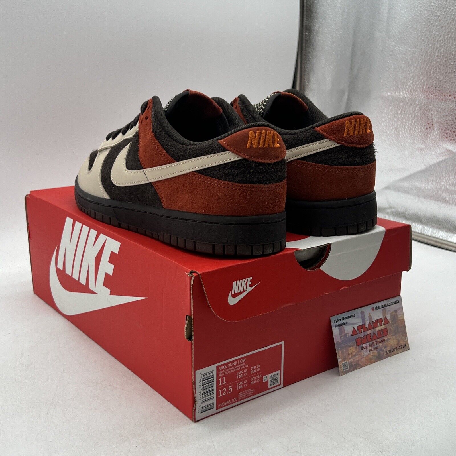 Size 11 - Nike Dunk Low Red Panda Suede Tan (FV0395-200)