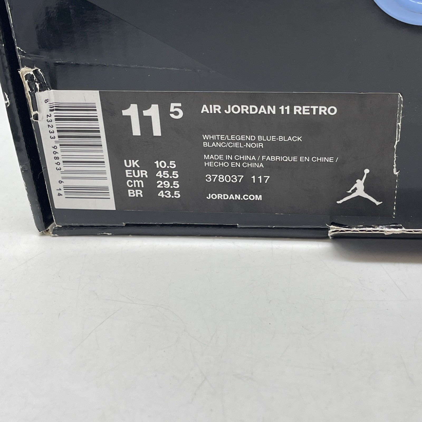 Size 11.5 - Air Jordan 11 Retro High Legend Blue (378037-117)