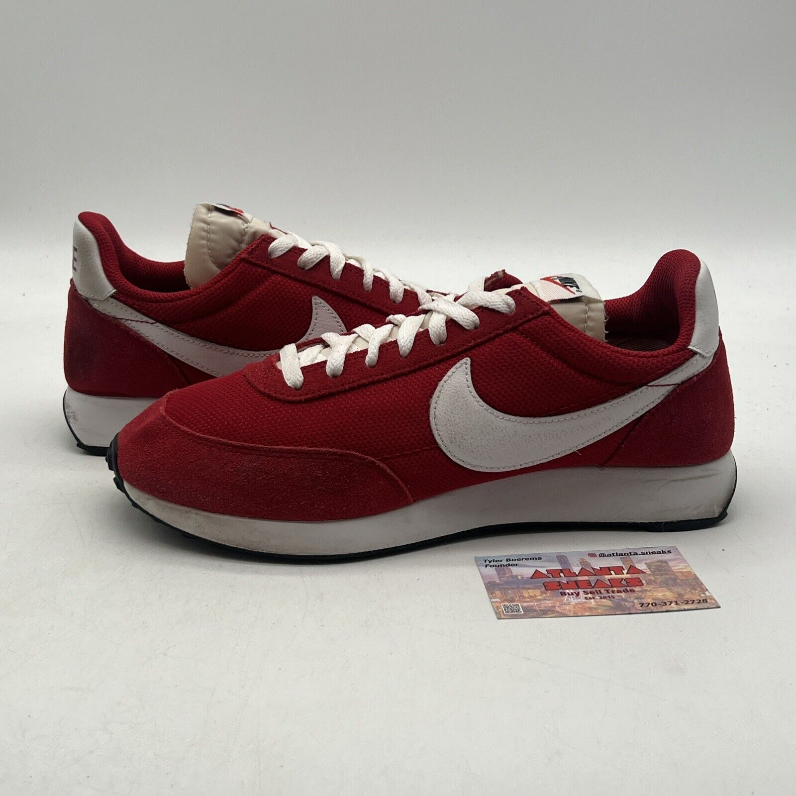 Size 9 - Nike Air Tailwind 79 Gym Red White Suede (487754-602)