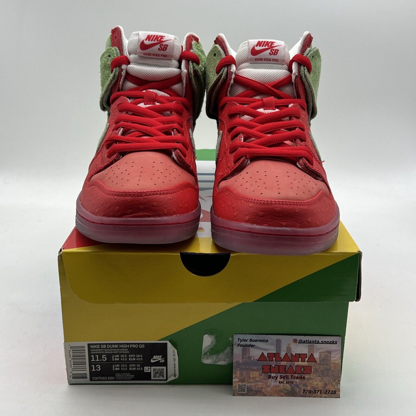 Size 11.5 - Nike SB Dunk High Strawberry Cough (CW7093-600)