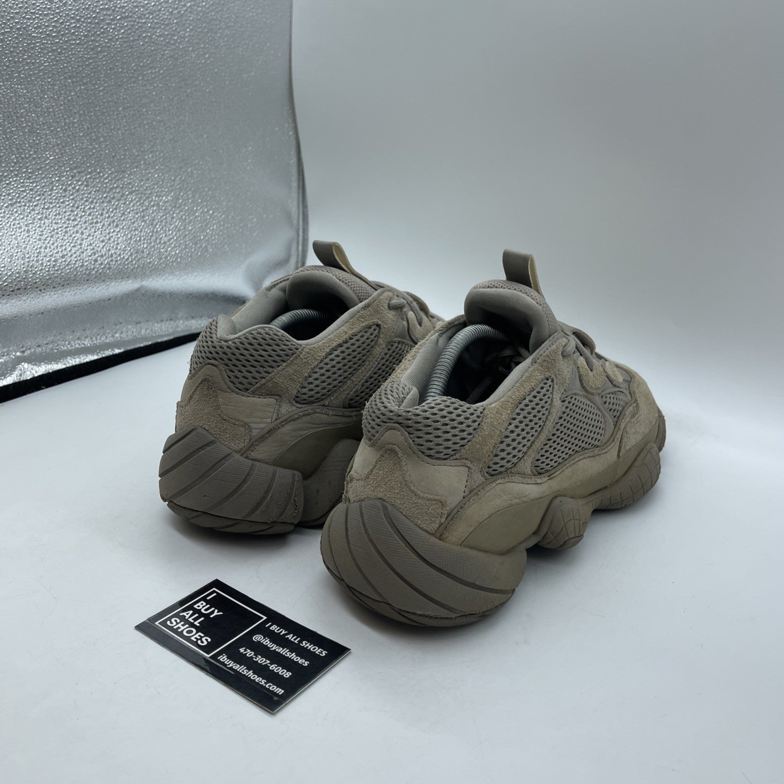 Size 12.5 - adidas Yeezy 500 Ash Grey Brown Suede Leather (GX3607)