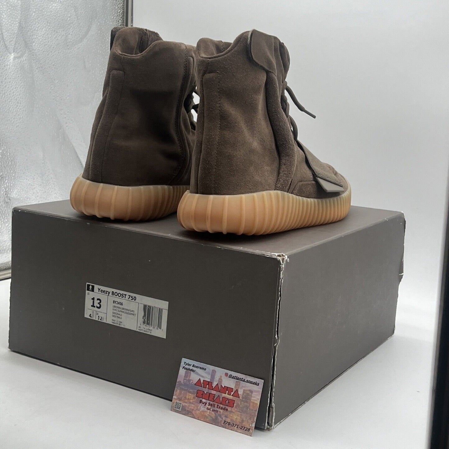 Size 13 - adidas Yeezy Boost 750 Chocolate New Suede Gum (BY2456)