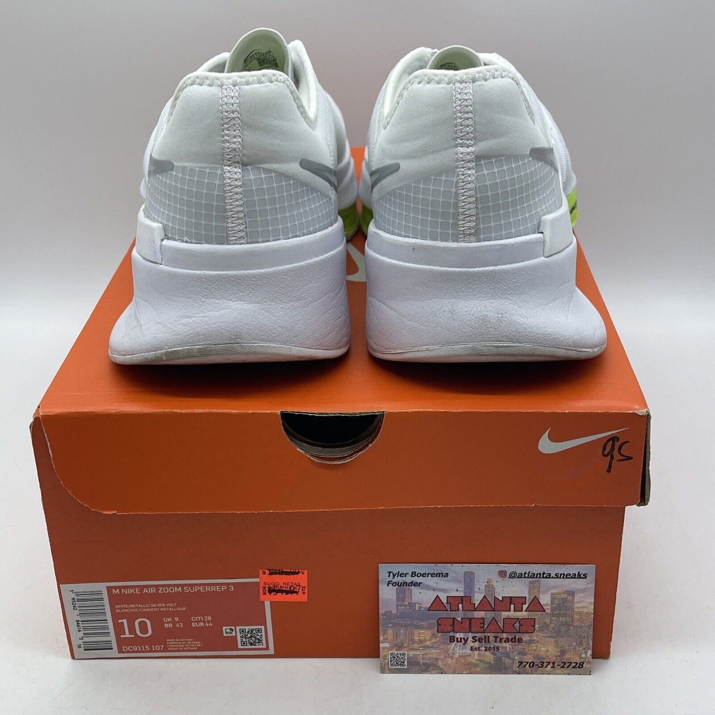 Size 10 - Air Zoom Superrep 3 White Volt White Neon Yellow Suede  (DC9115-107)