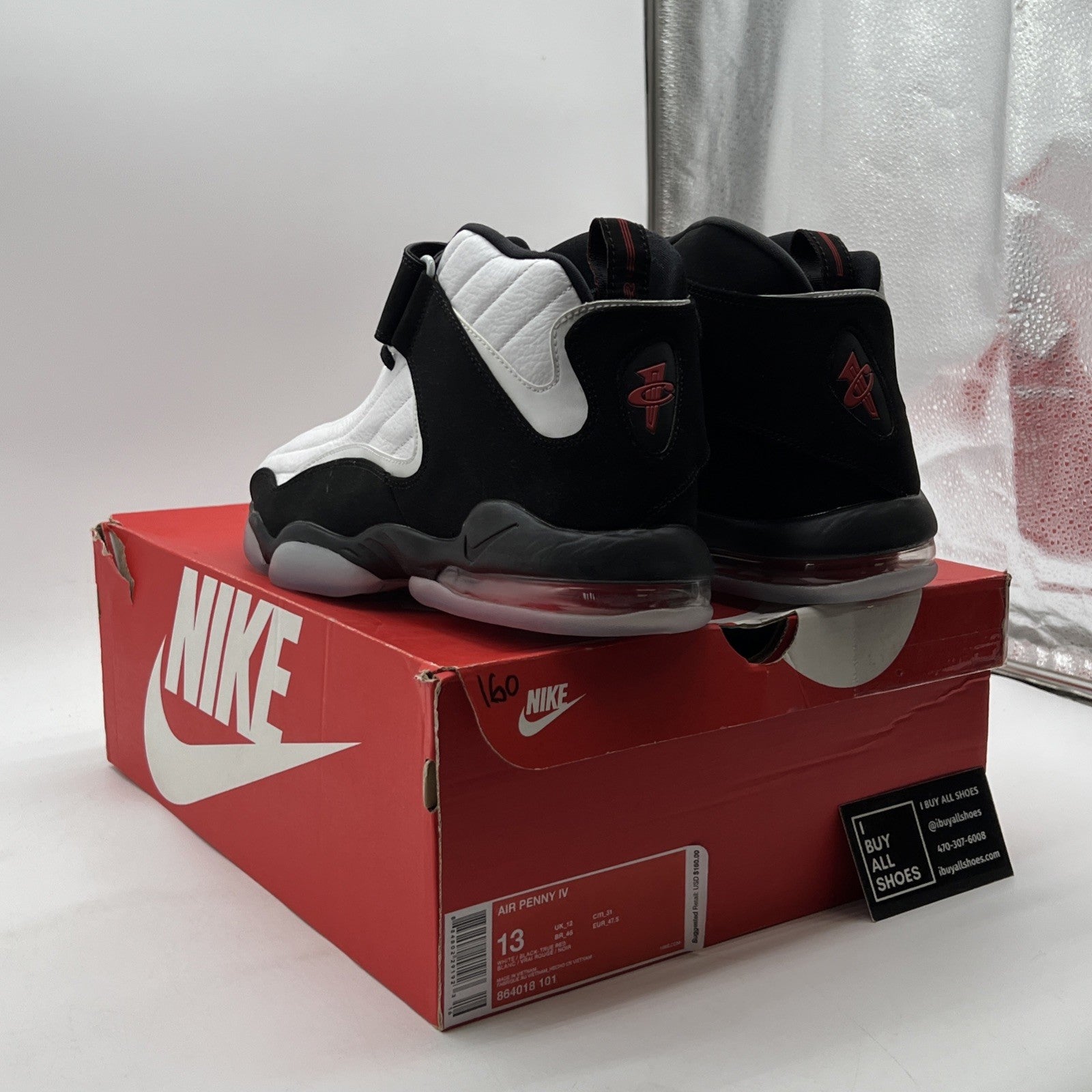 Size 13 - Nike Air Penny 4 True Red (864018-101)