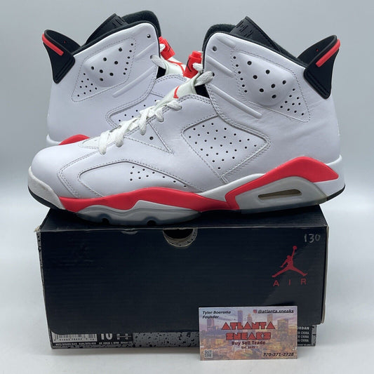 Size 10 - Air Jordan 6 Retro Infrared Pack White Pink Leather  (384664-123)