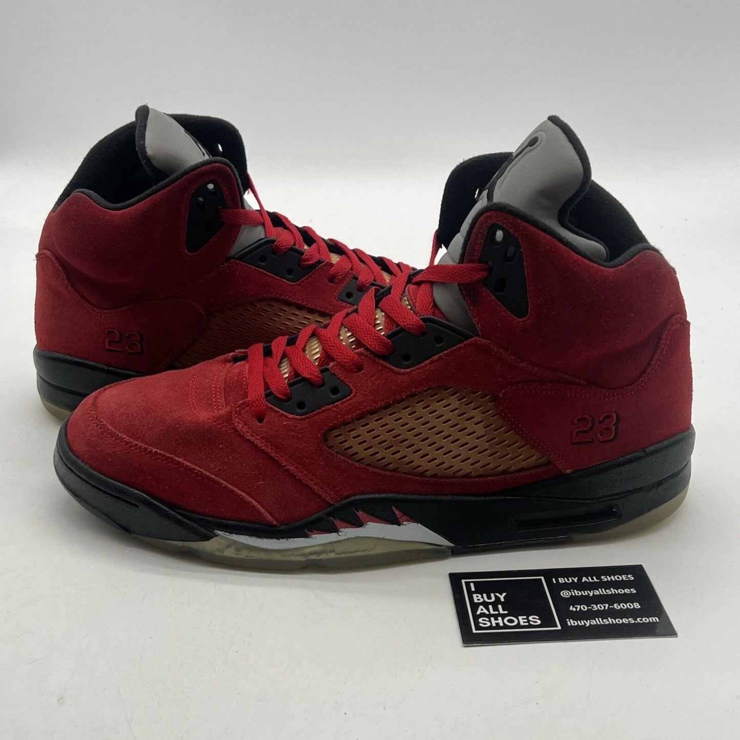 Size 12 - Air Jordan 5 Retro Raging Bull Red Suede (136027-601)