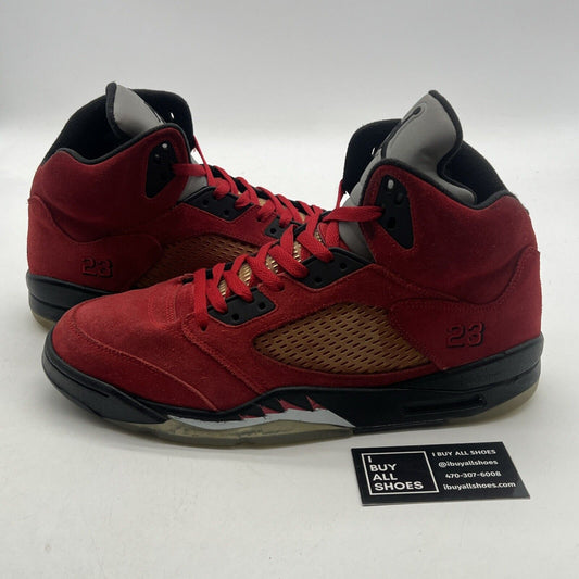 Size 12 - Air Jordan 5 Retro Raging Bull Red Suede (136027-601)