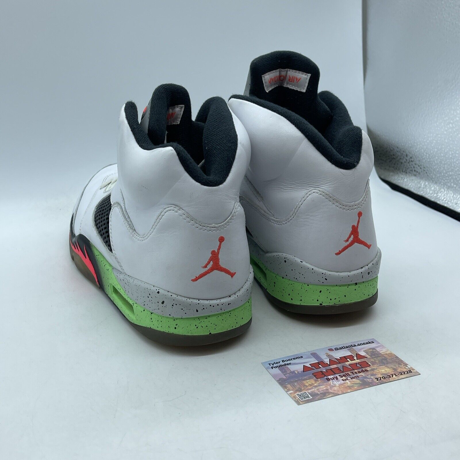 Size 10 - Air Jordan 5 Retro Pro Stars White Black Red Leather (136027-115)