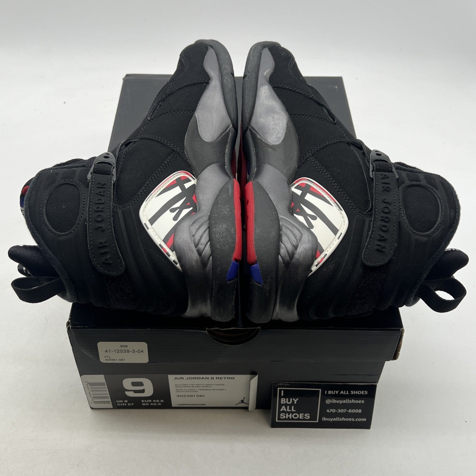 Size 9 - Air Jordan 8 Retro 2013 Playoff (305381-061)