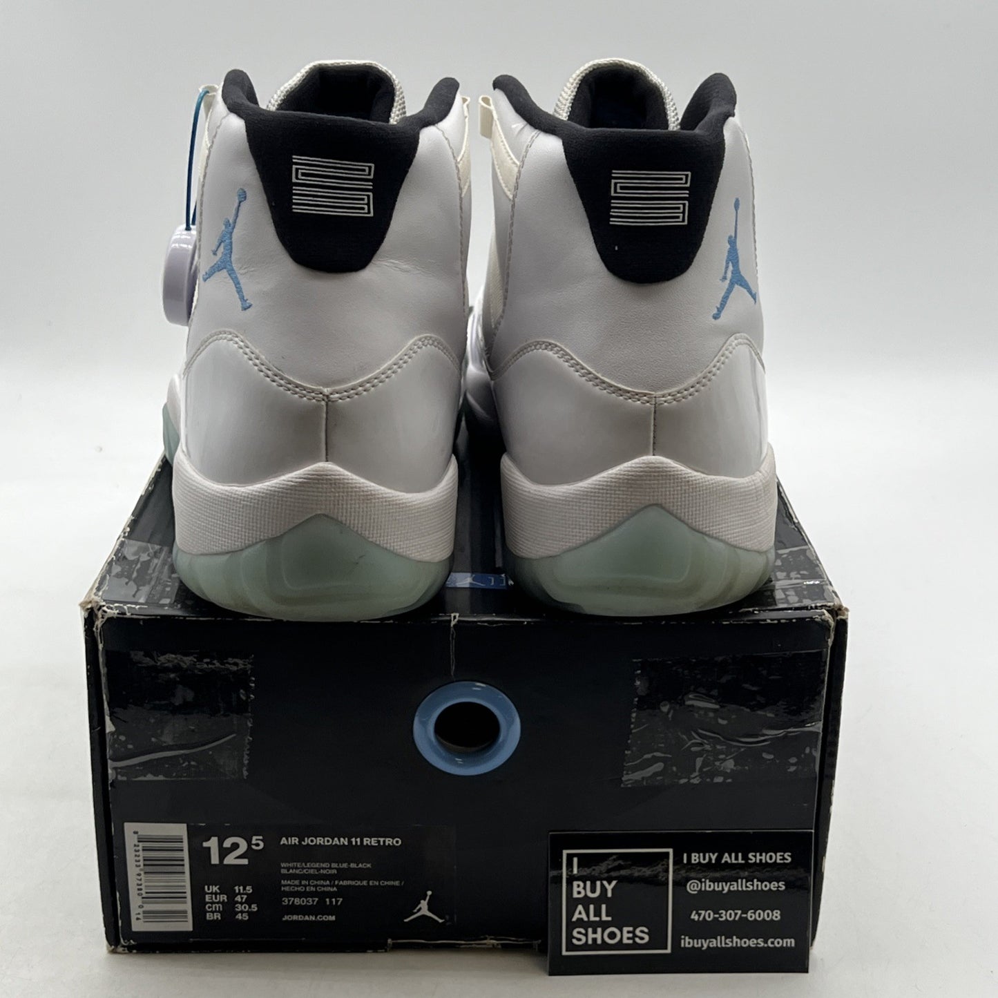 Size 12.5 - Air Jordan 11 Retro High Legend Blue (378037-117)