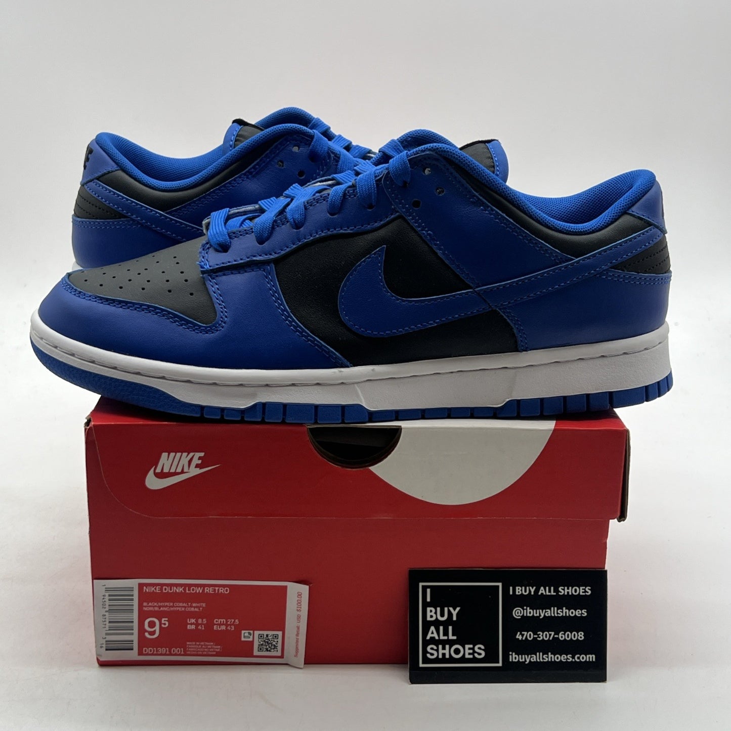 Size 9.5 - Nike Dunk Low Hyper Cobalt (DD1391-001)