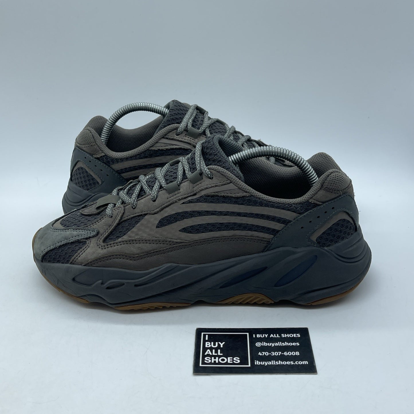 Size 9.5 - adidas Yeezy Boost 700 V2 Geode Brown Black Suede Leather (EG6860)