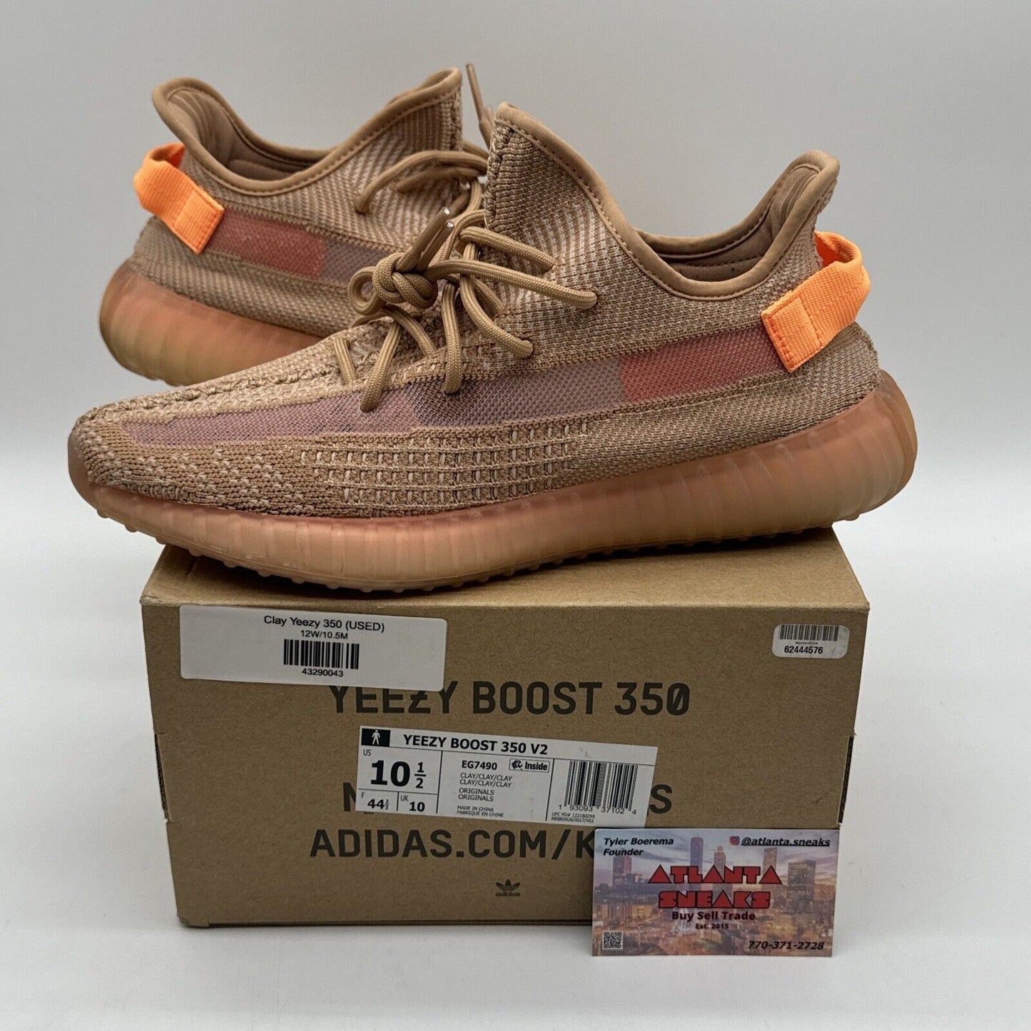 Size 10.5 - adidas Yeezy Boost 350 V2 Clay 2019 Orange Icy Soles Creamsicle