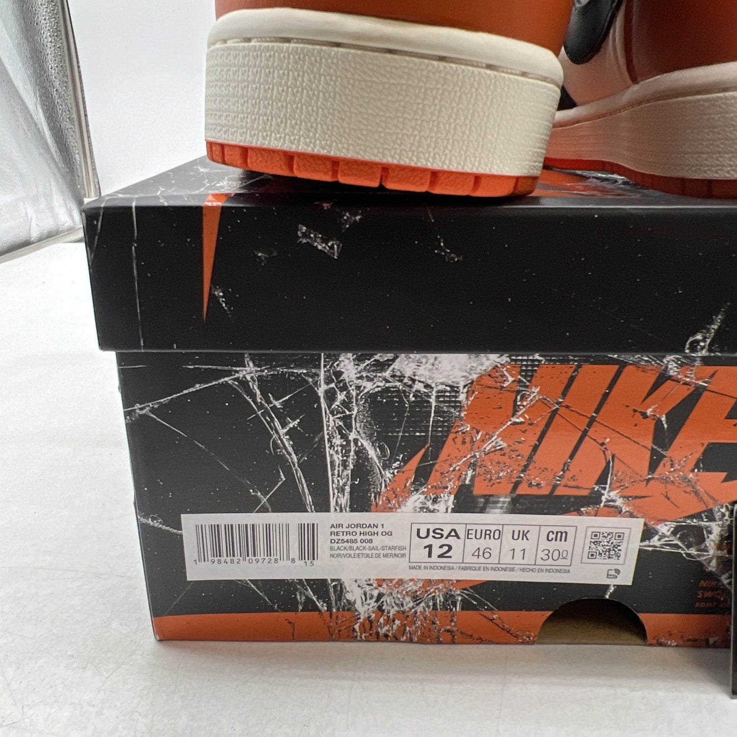 Size 12 - Air Jordan 1 Retro OG 2025 High Shattered Backboard (DZ5485-008)