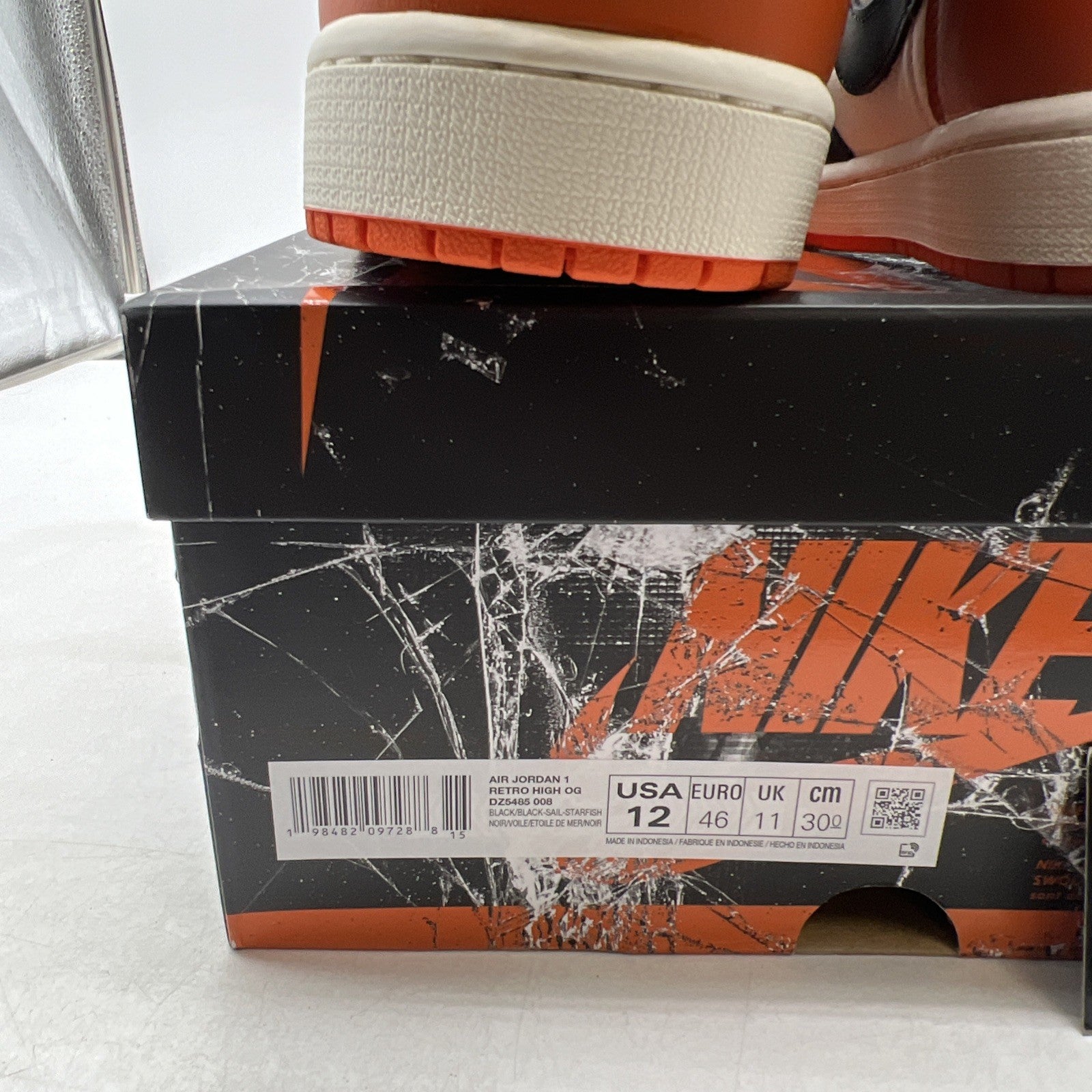 Size 12 - Air Jordan 1 Retro OG 2025 High Shattered Backboard (DZ5485-008)