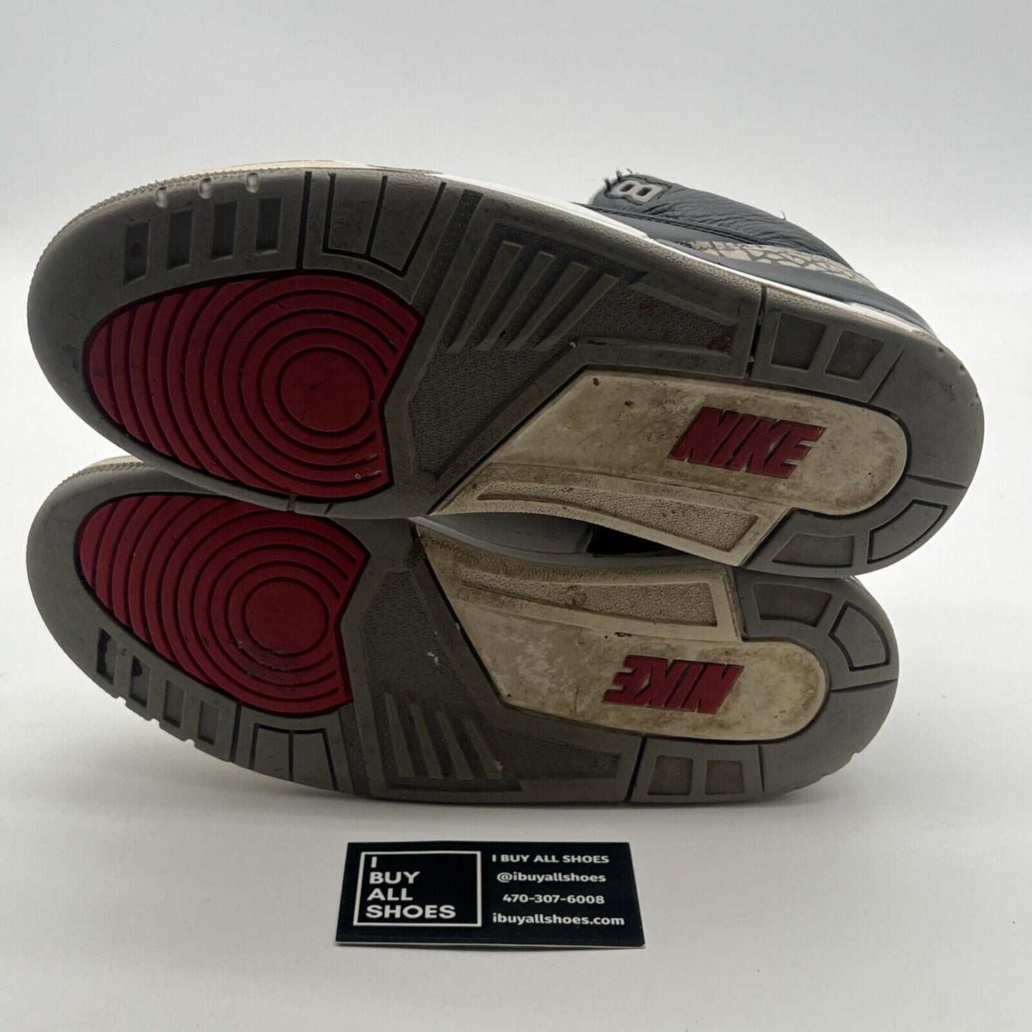 Size 8 - Air Jordan 3 Retro OG Mid Black Cement (854262-001)