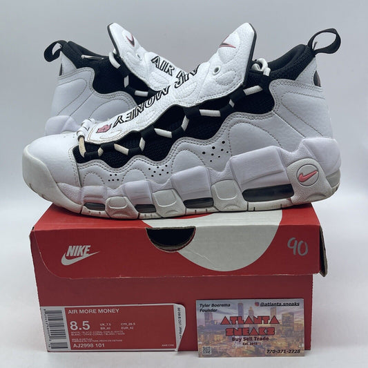 Size 8.5 - Nike Air More Money Piggy Bank White Black Pink (AJ2998-101)