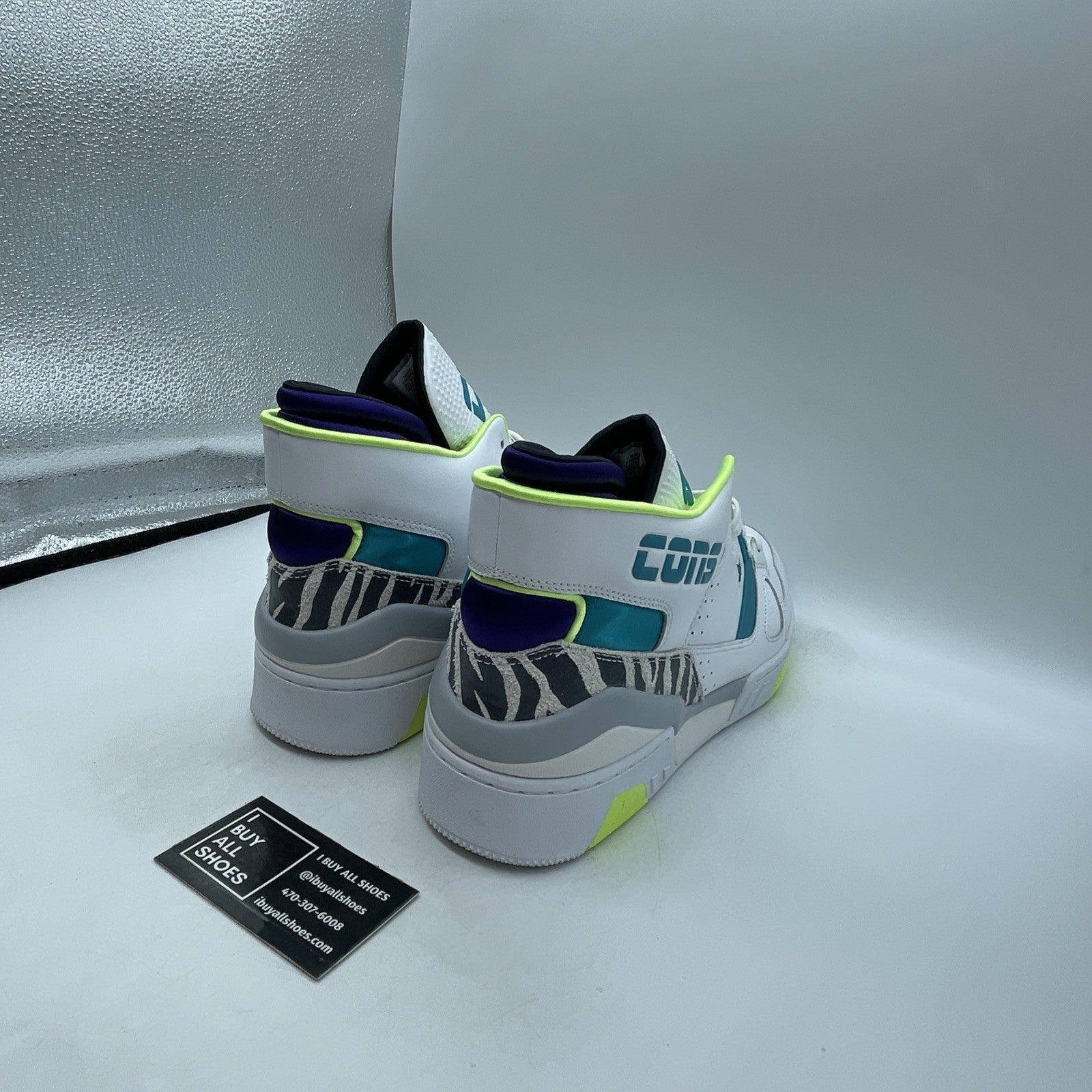 Size 13 - Just Don x Converse ERX-260 Mid Animal - White Teal (163783C)