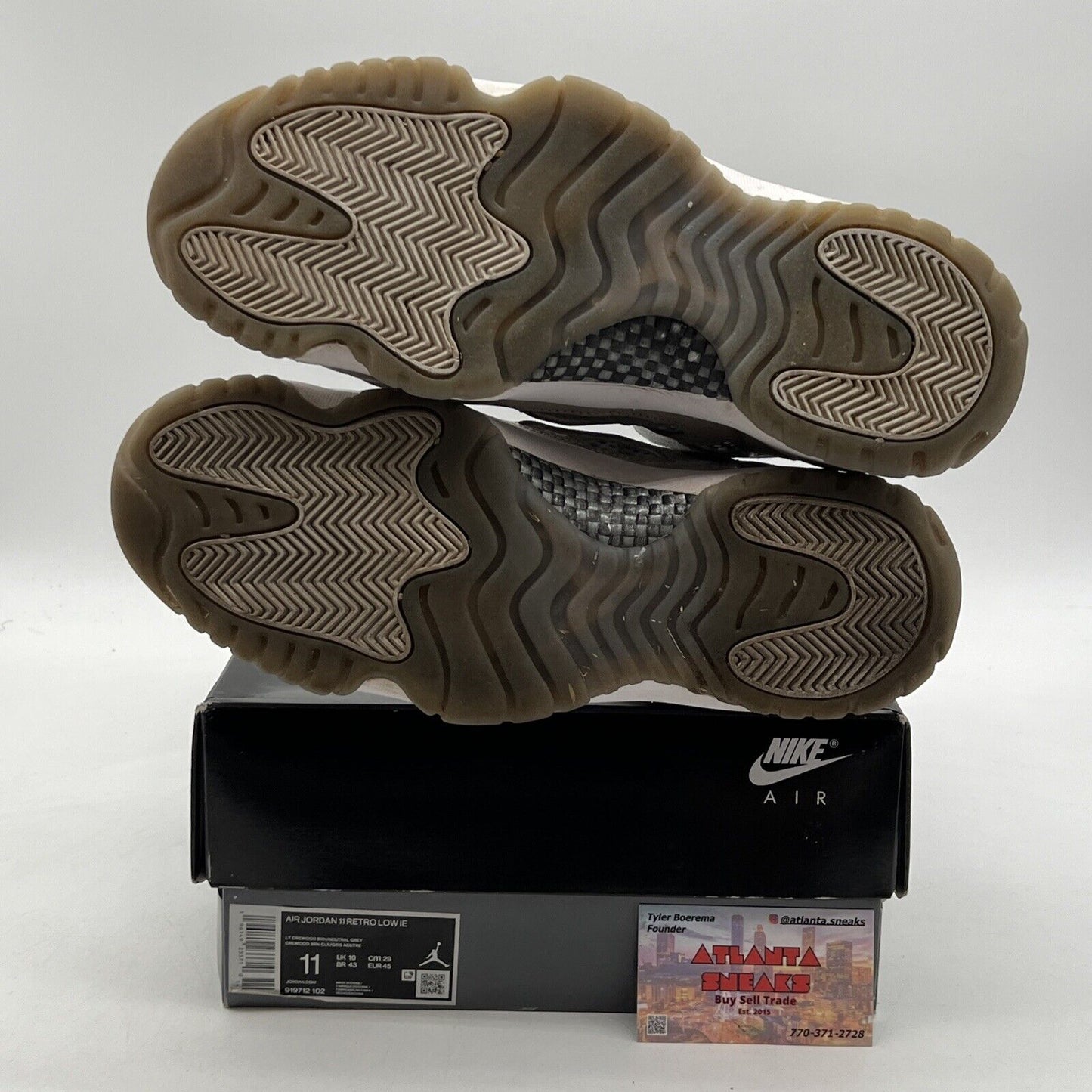 Size 11 - Air Jordan 11 Retro IE Low Light Orewood Brown (919812-102)