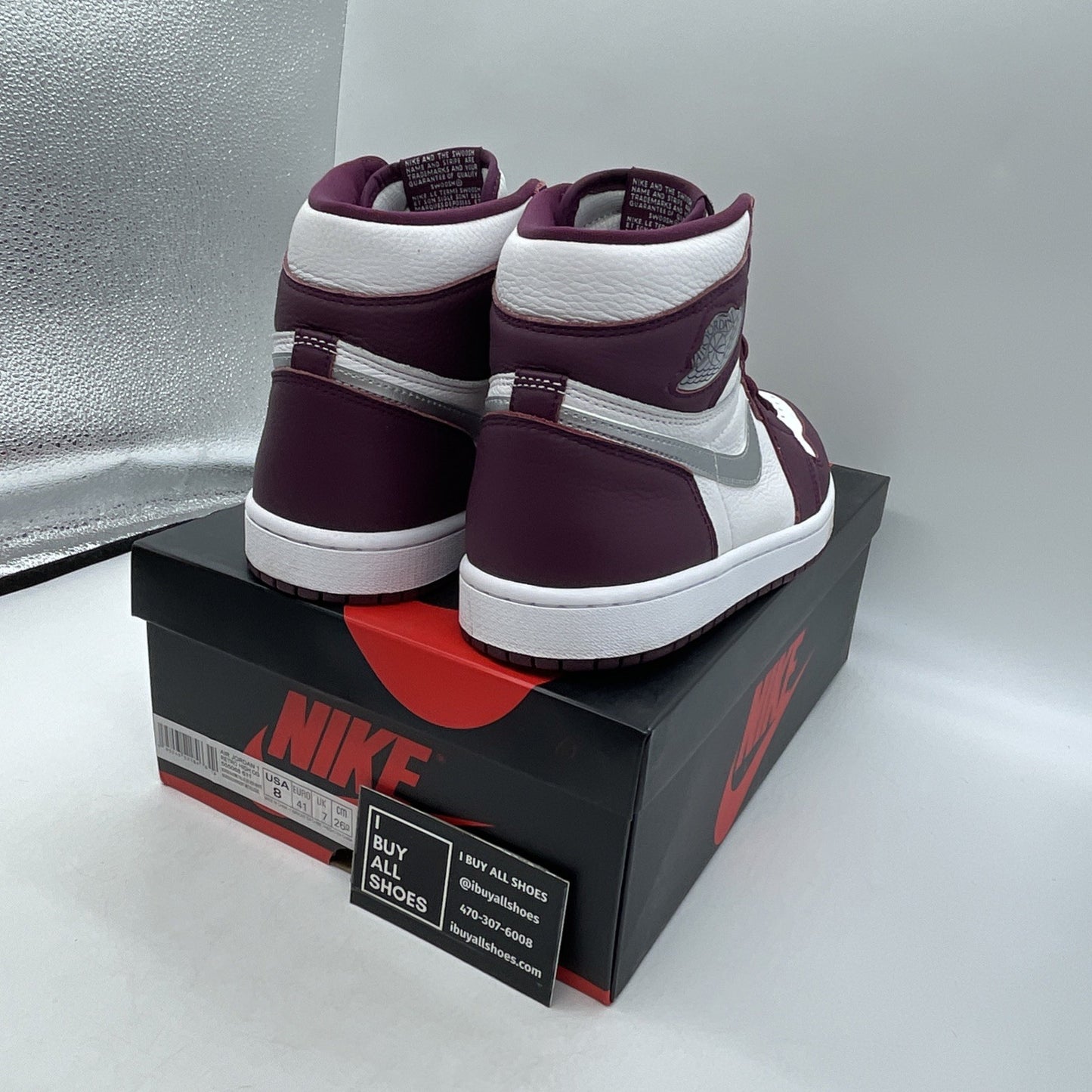 Size 8 - Air Jordan 1 Retro High OG Bordeaux (555088-611)