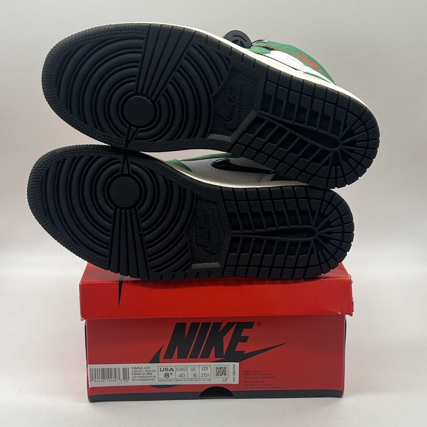 Size 8.5 - Air Jordan 1 Retro OG Lucky Green W Black White Red Brand New Og All