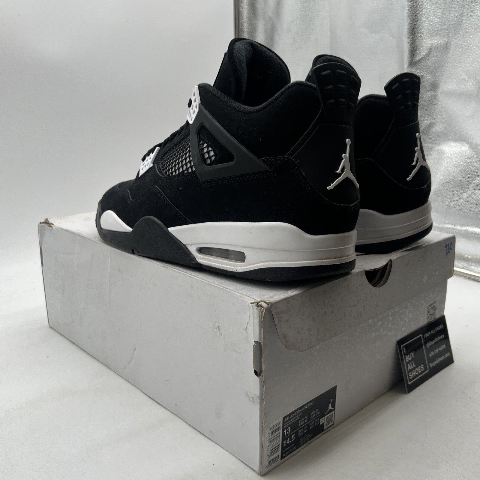 Size 13 - Air Jordan 4 Retro White Thunder (FQ8138-001)