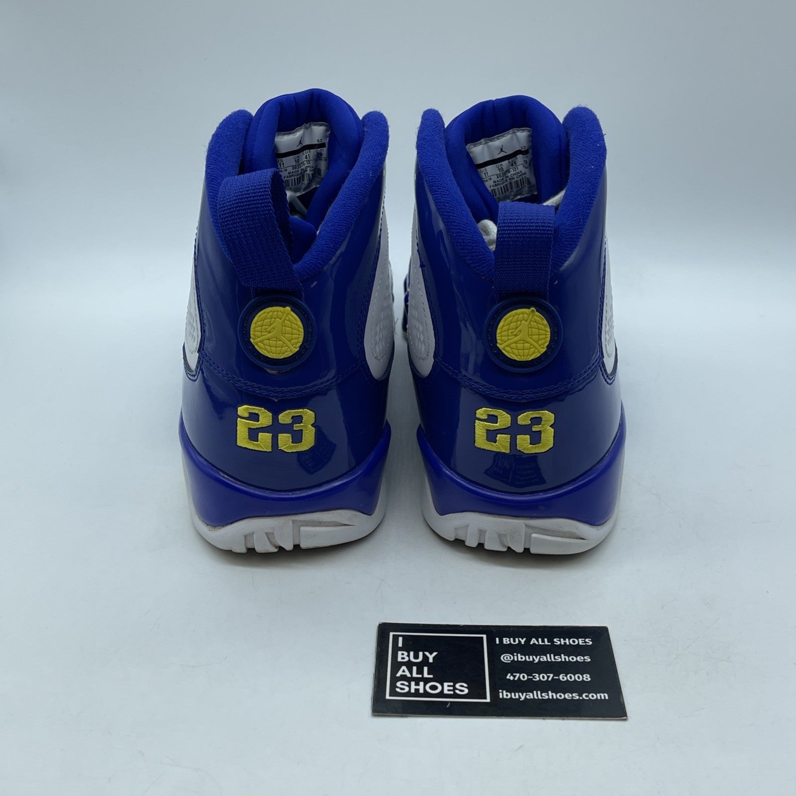 Size 11 - Air Jordan 9 Retro Kobe Blue White Yellow Leather (302370-121)