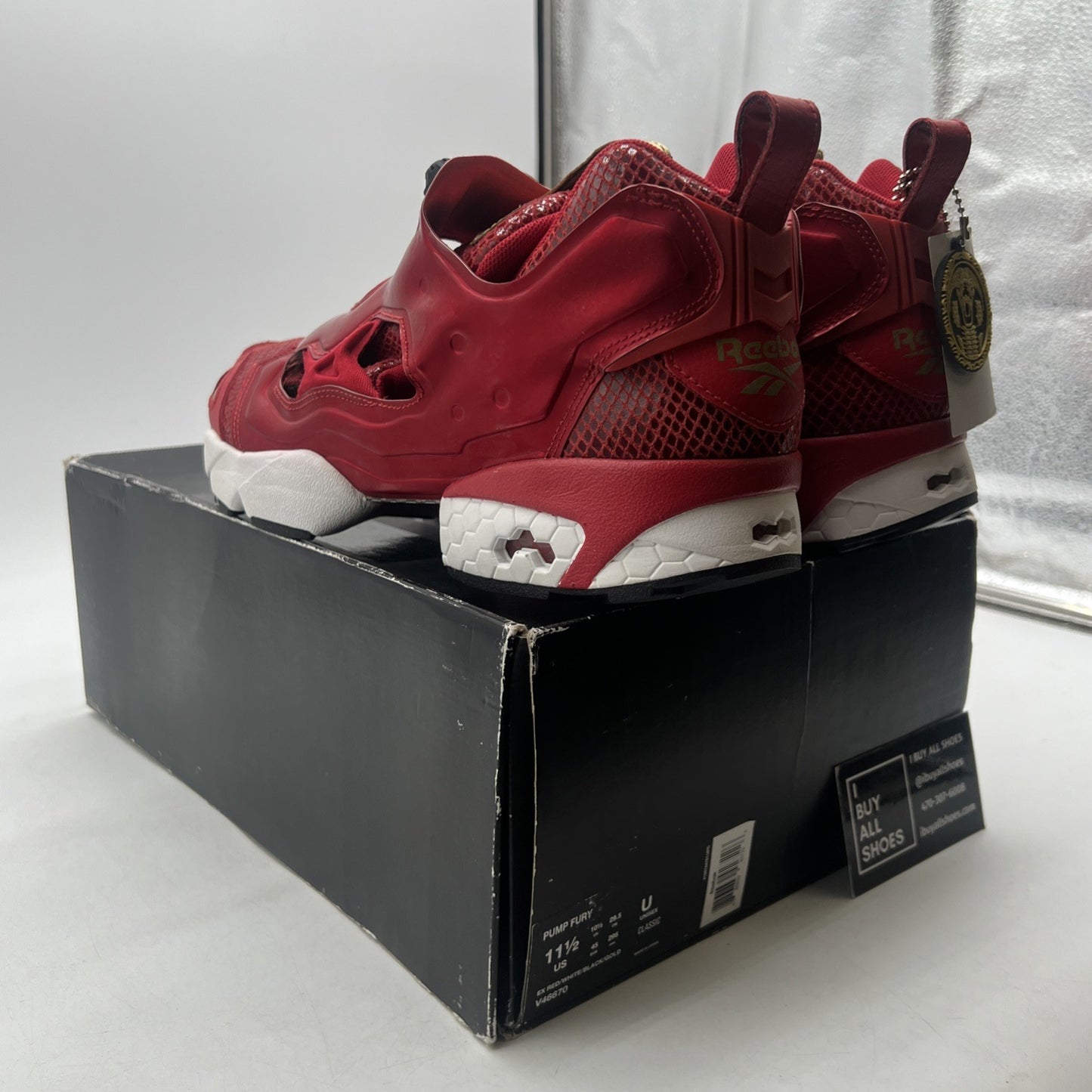 Size 11.5 - Reebok Pump Fury Red - (V46670)