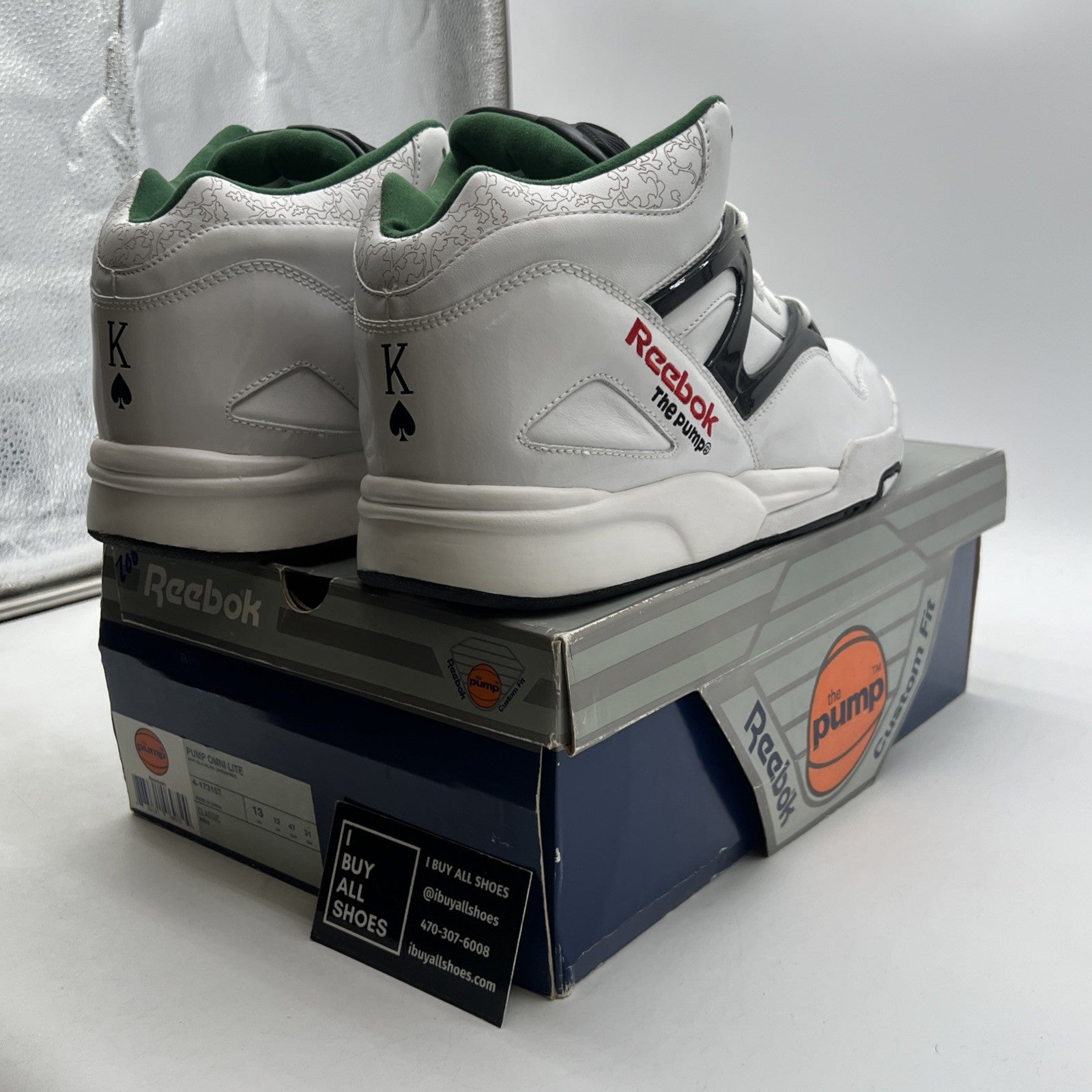 Size 13 - Reebok Pump Omni Lite King Of Spades Royal Flush Pack (4-173157)