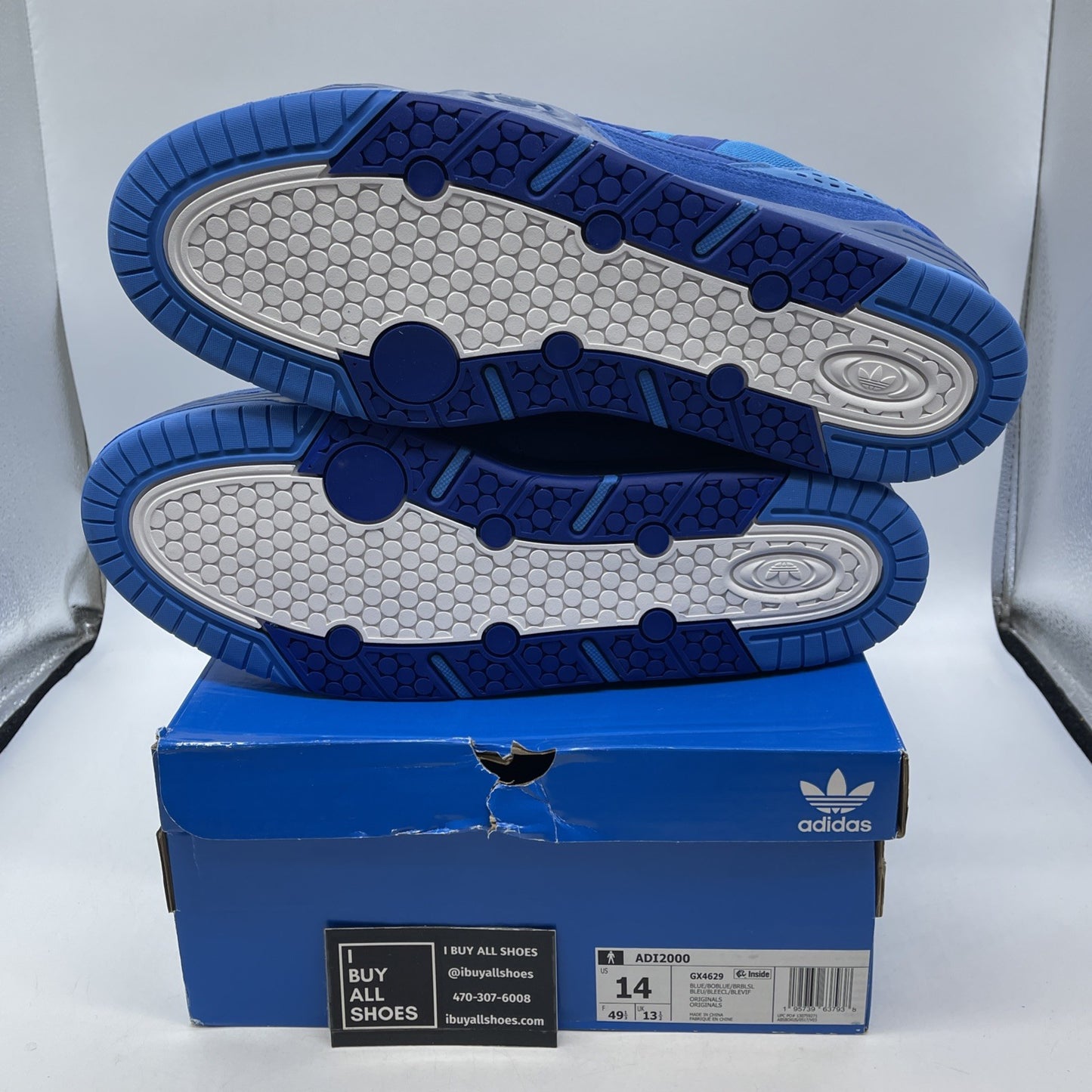 Size 14 - Adidas ADI2000 Bold Blue (GX4629)