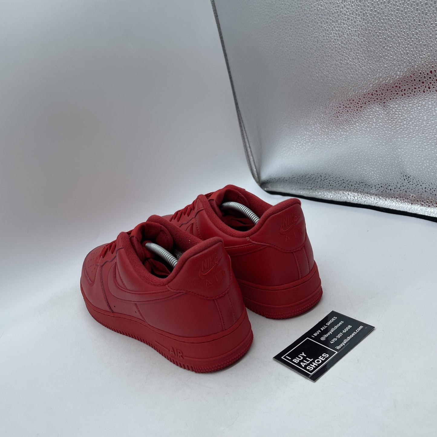 Size 11.5 - Nike Air Force 1 Low Triple Red Leather (CW6999-600)