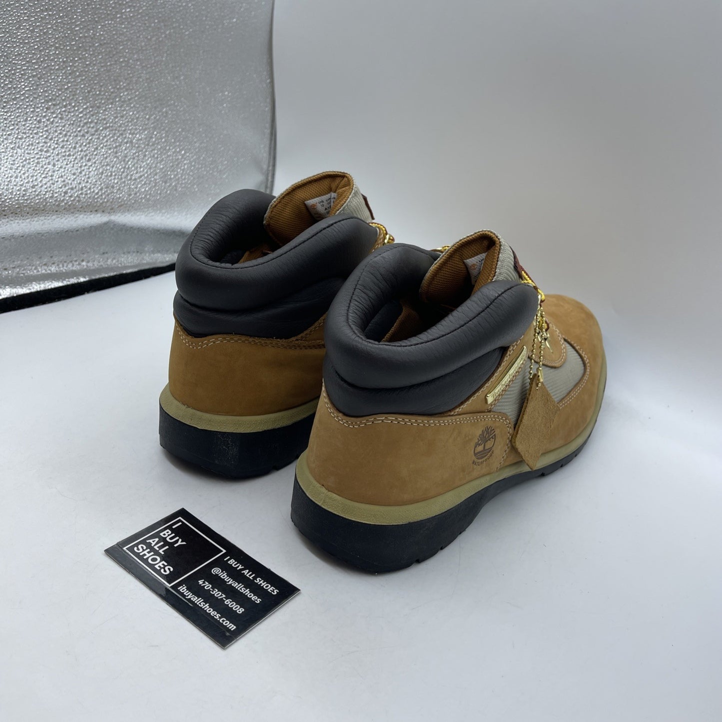 Size 13 - Timberland Field Boot Waterproof Wheat Nubuck (0A18RI)
