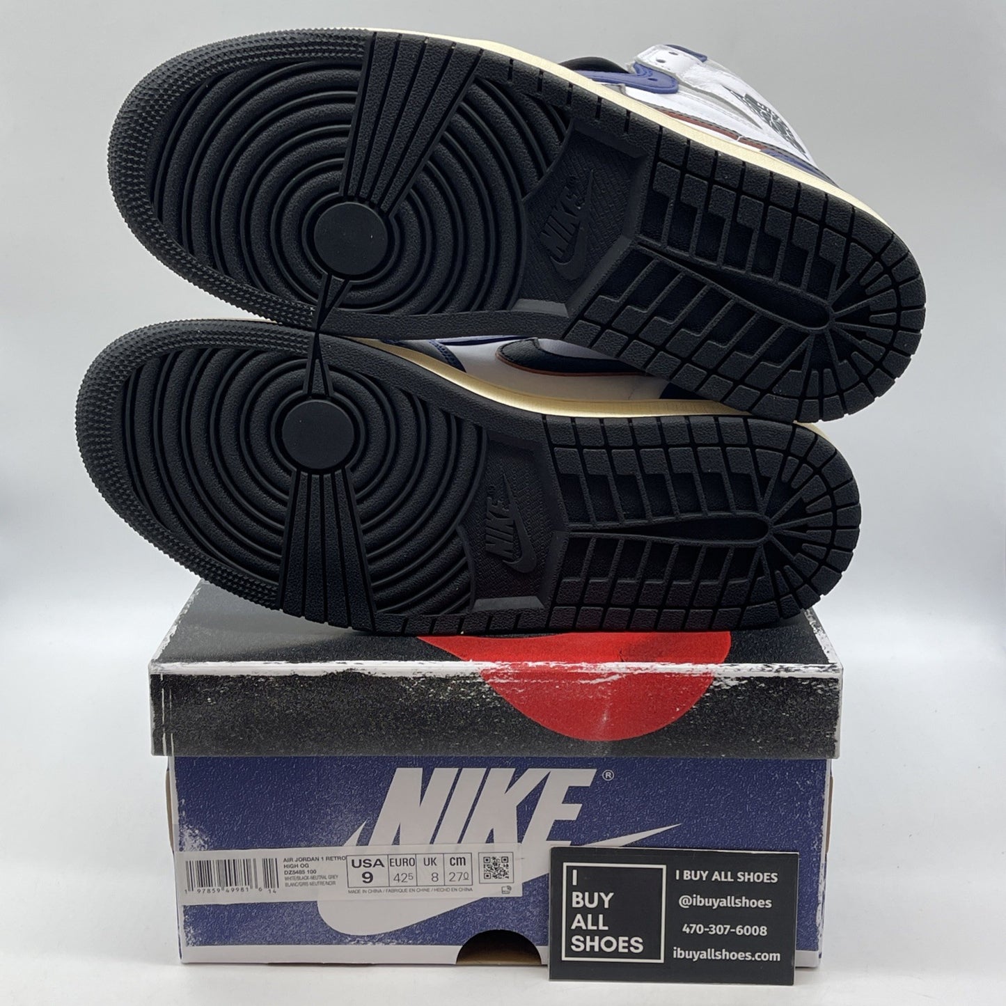 Size 9 - Air Jordan 1 Retro OG High Rare Air Deep Royal Blue (DZ5485-100)