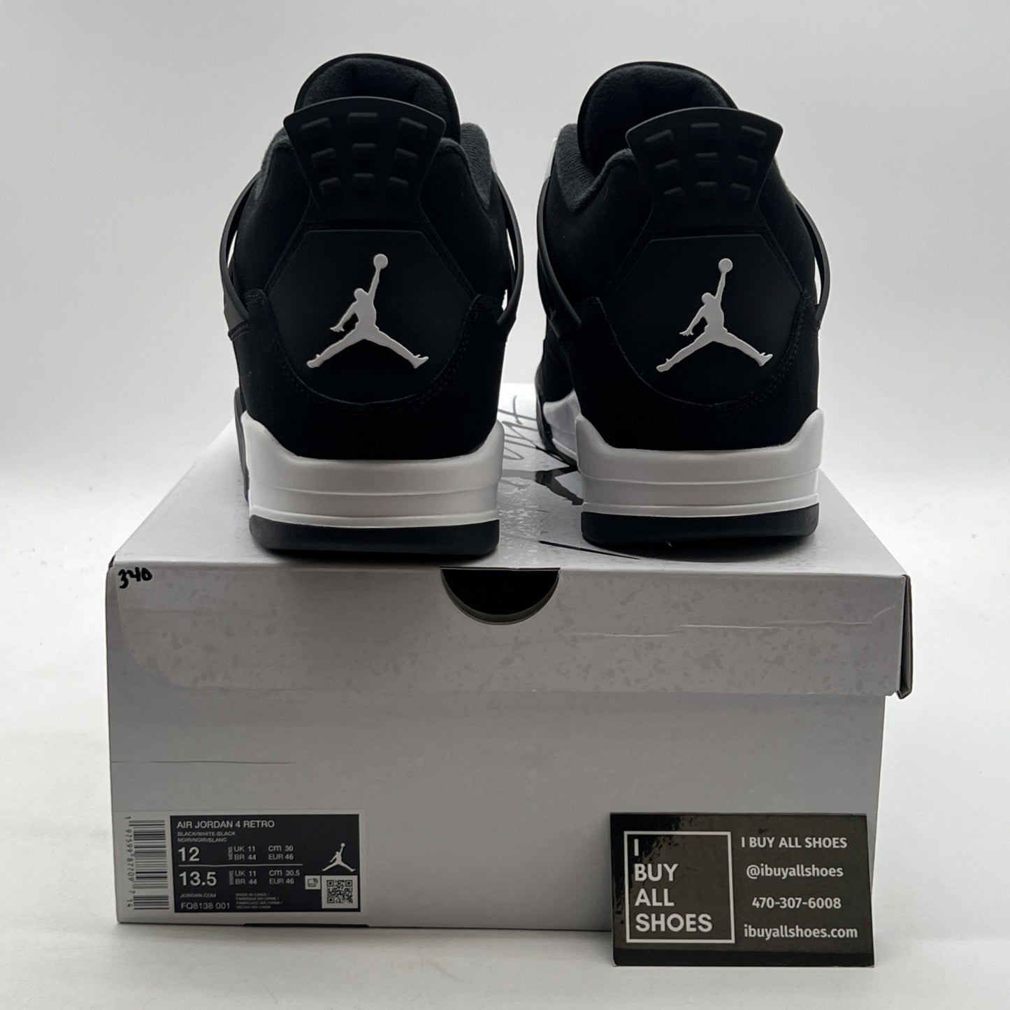 Size 12 - Air Jordan 4 Retro White Thunder (FQ8138-001)