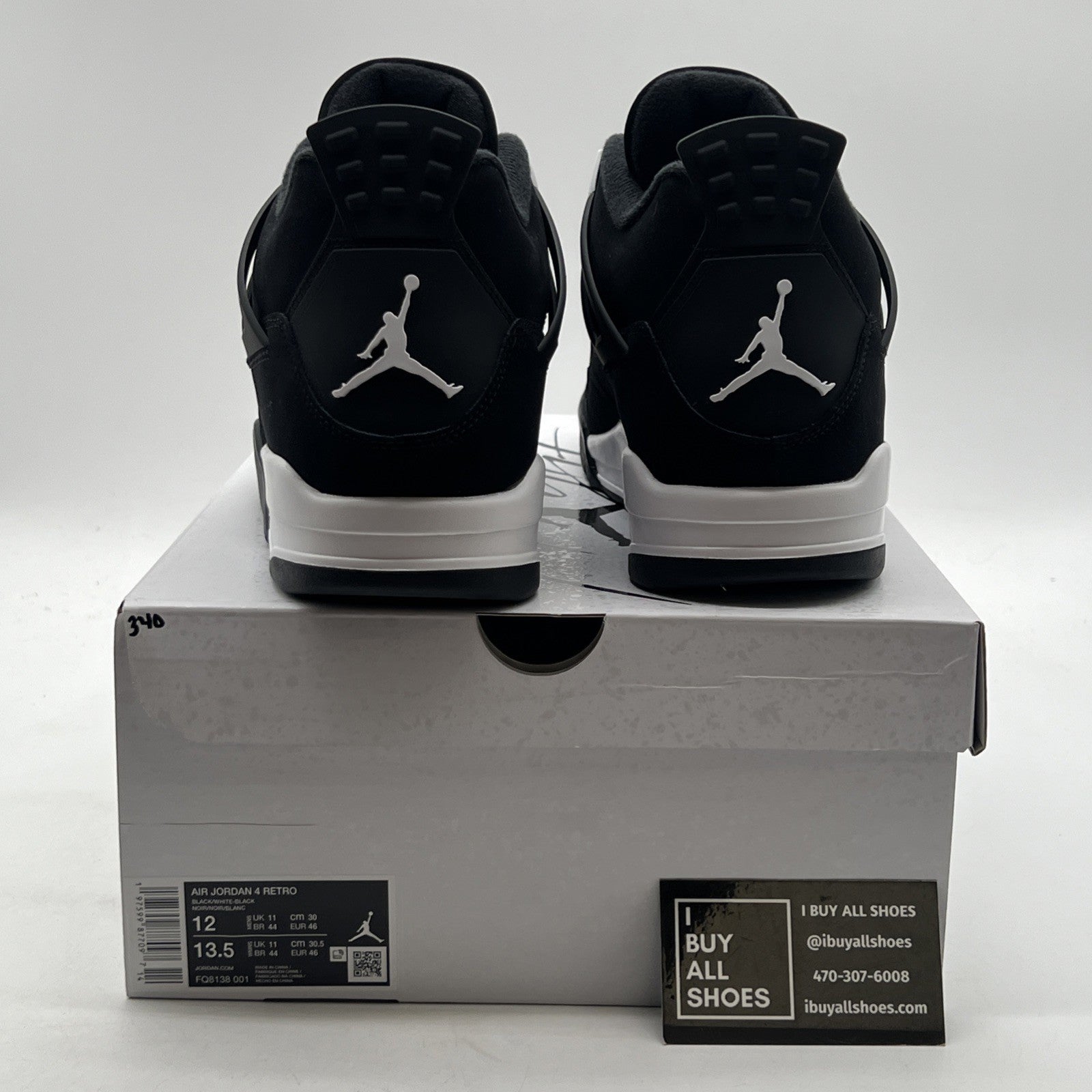 Size 12 - Air Jordan 4 Retro White Thunder (FQ8138-001)