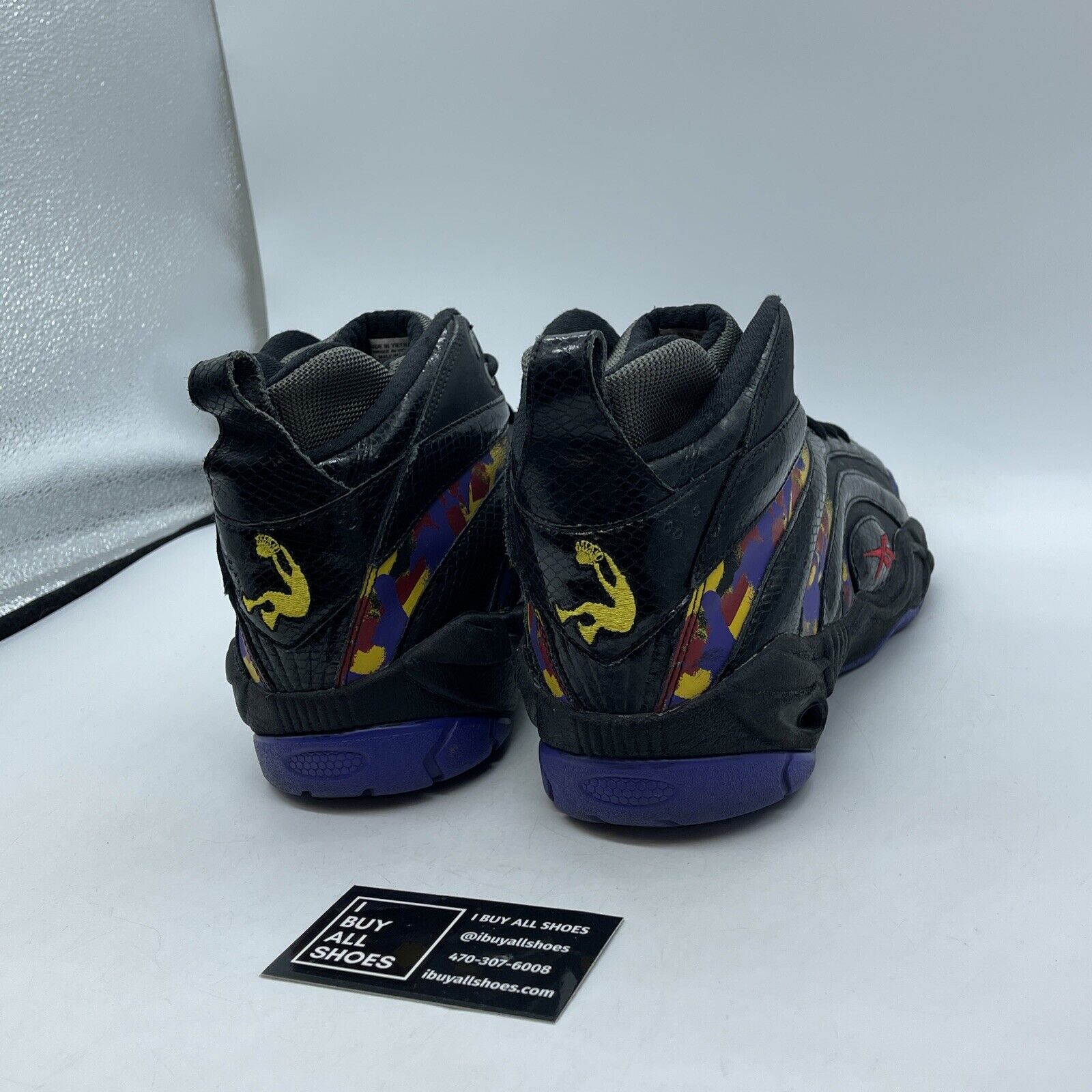 Size 11.5 - Reebok Shaqnosis "Escape From L. A." Black Suede Leather -AA1128-203