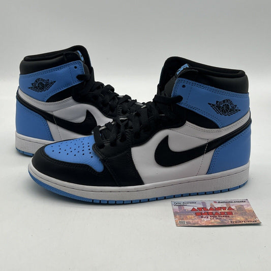 Size 8 - Jordan 1 Retro OG High UNC Toe Black White Blue Leather (DZ5485-400)