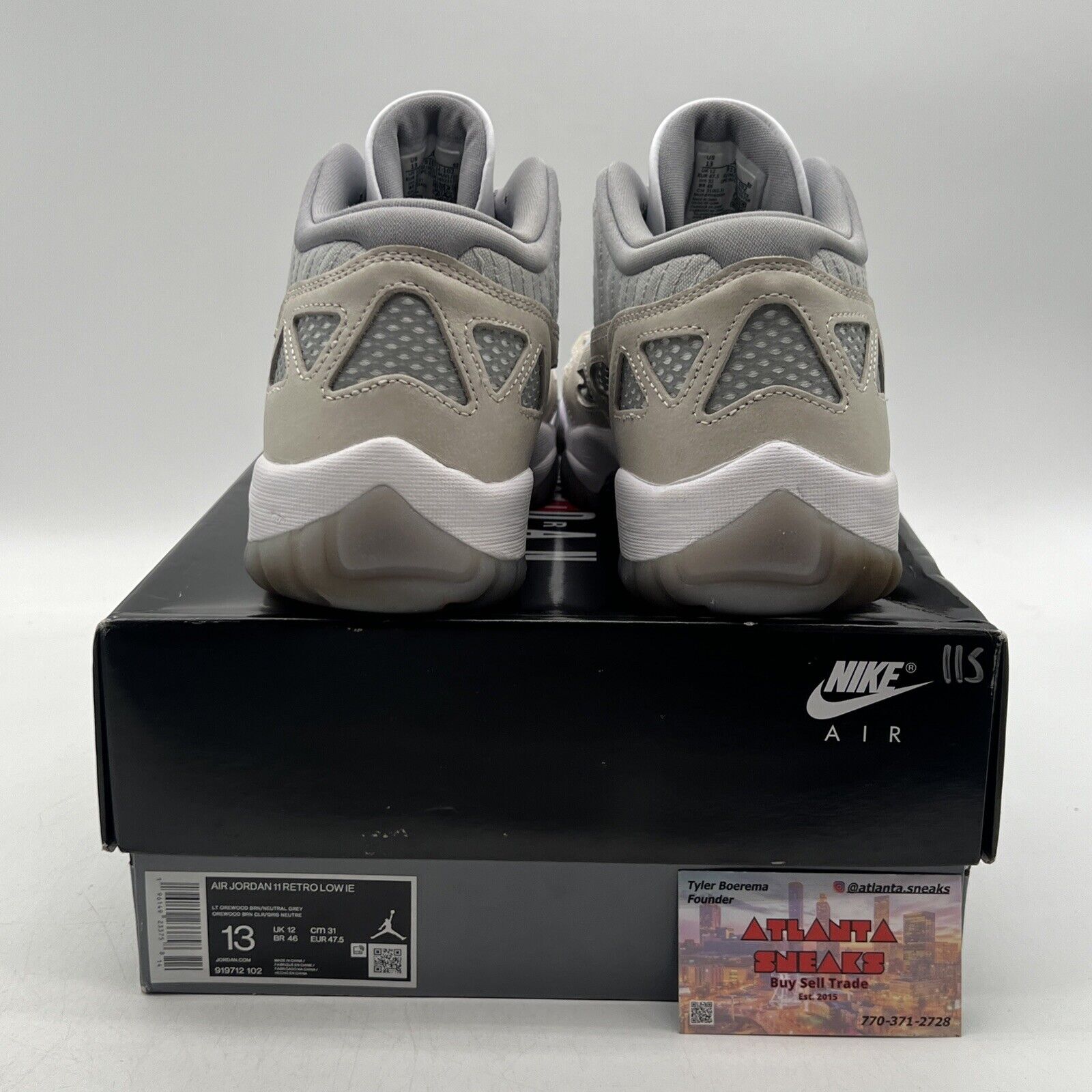 Size 13 - Air Jordan 11 Retro IE Low Light Orewood Brown Leather (919712-102)