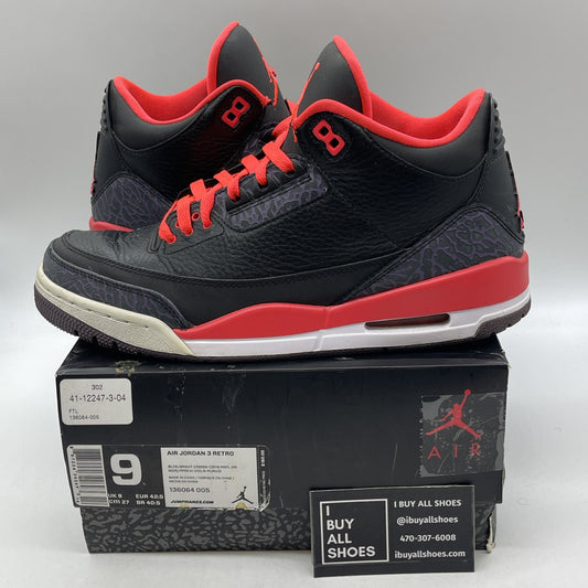 Size 9 - Air Jordan 3 Retro Crimson (136064-005)