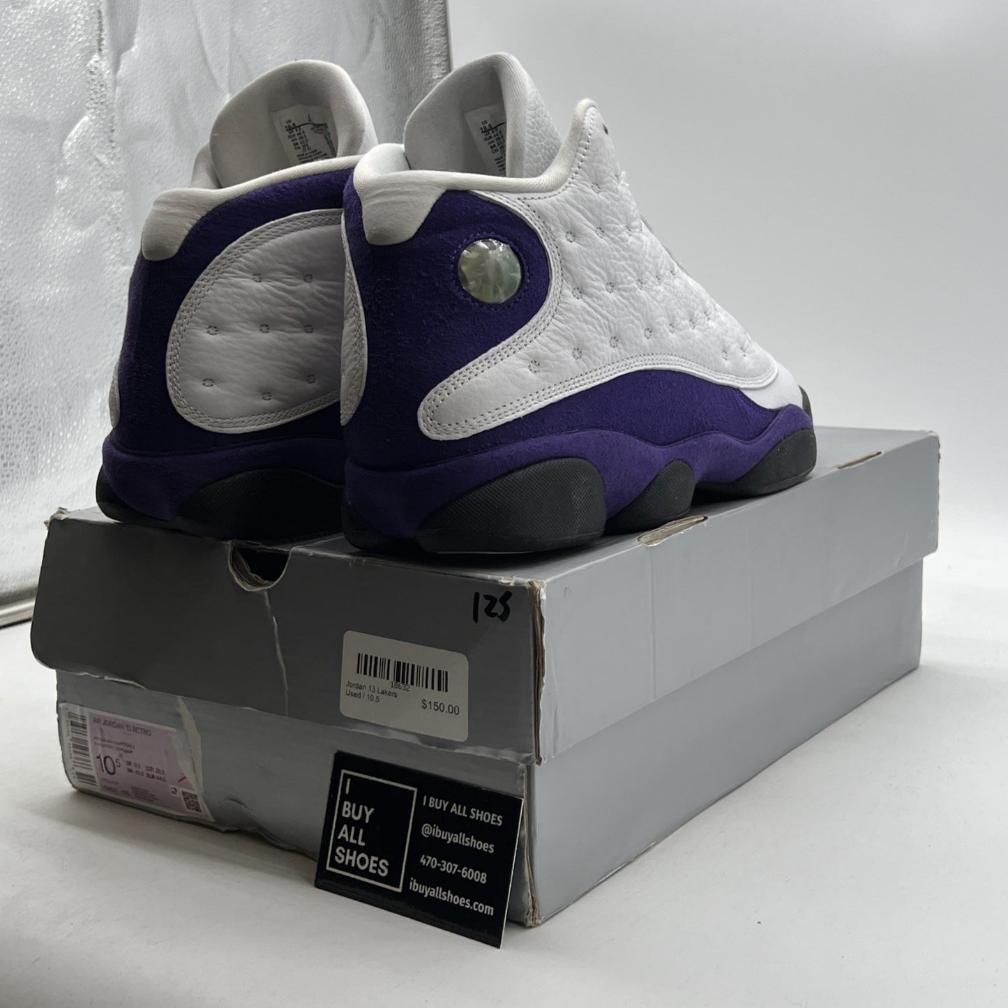 Size 10.5 - Air Jordan 13 Retro Lakers (414571-105)