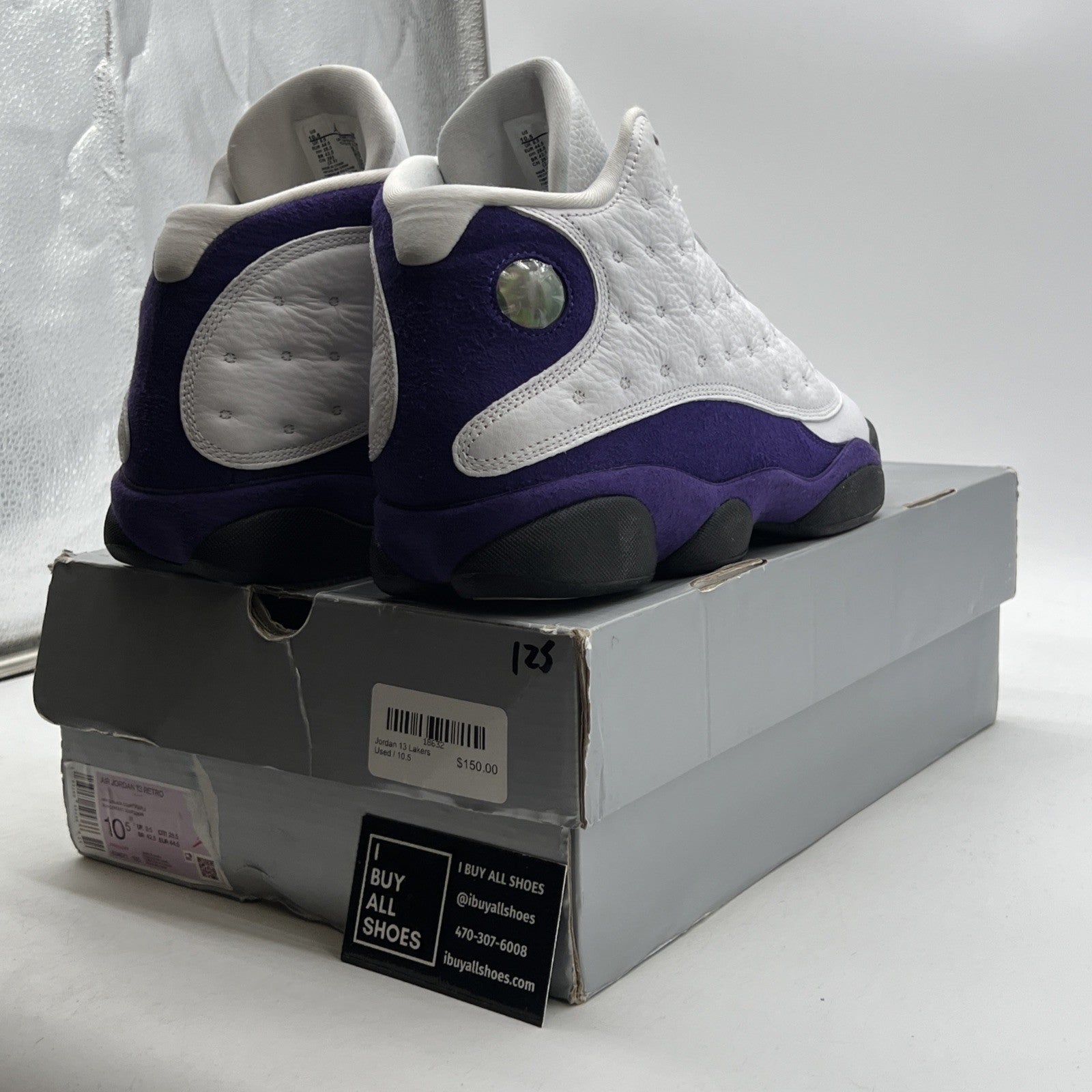 Size 10.5 - Air Jordan 13 Retro Lakers (414571-105)