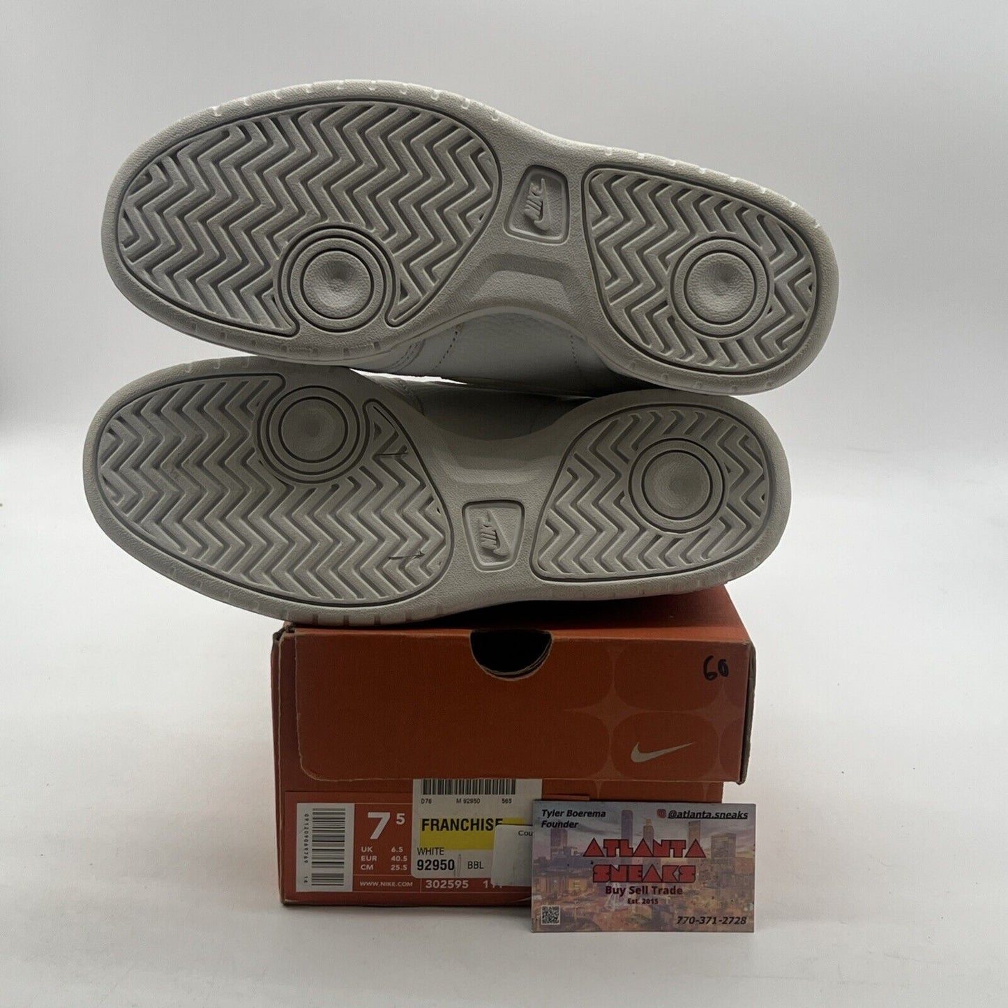 Size 7.5 - Nike Court Vision Low ‘Triple White’ (302595-111)